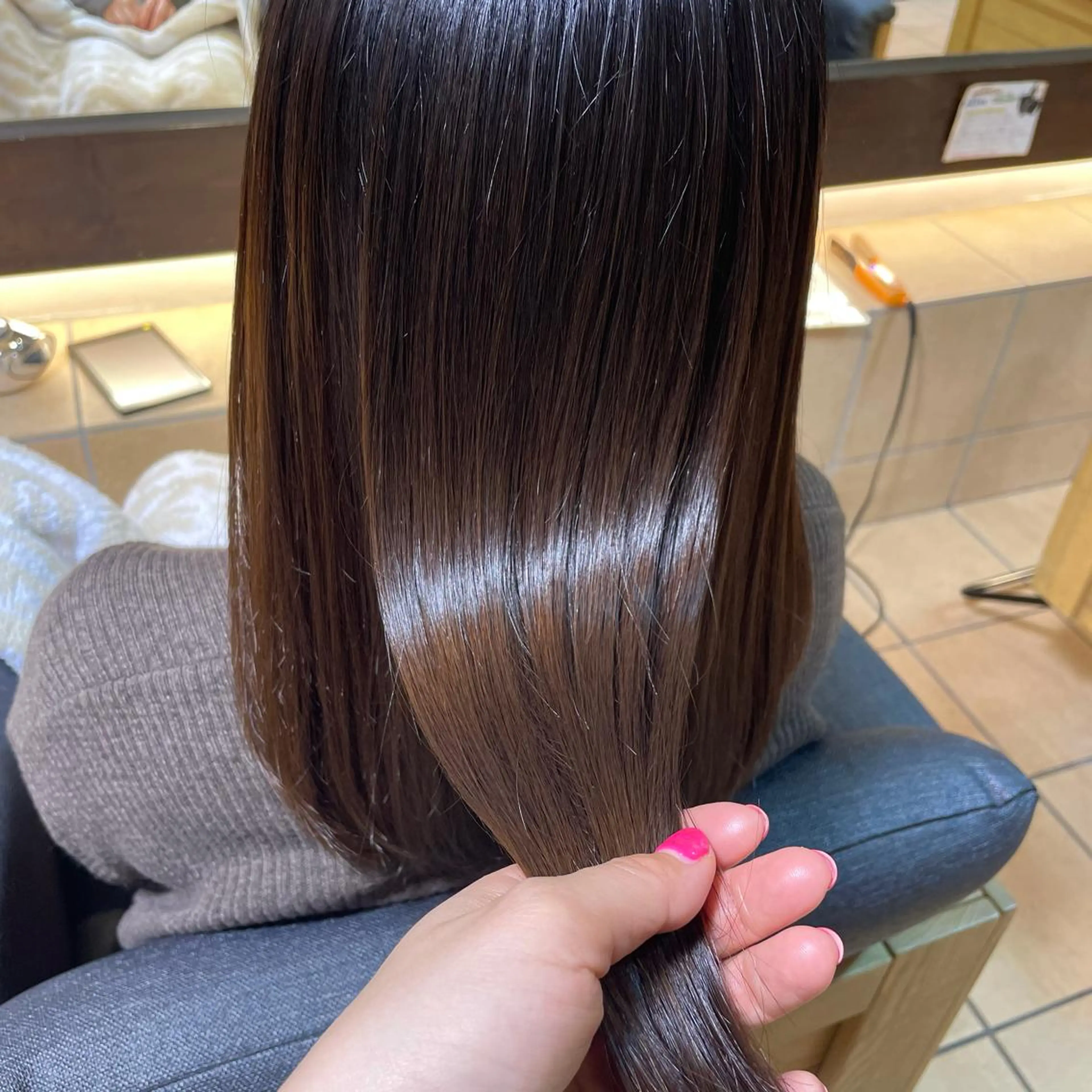 セミロング トリートメント カット トリートメント AMANE🌼 ハヤシサオリのヘアスタイル