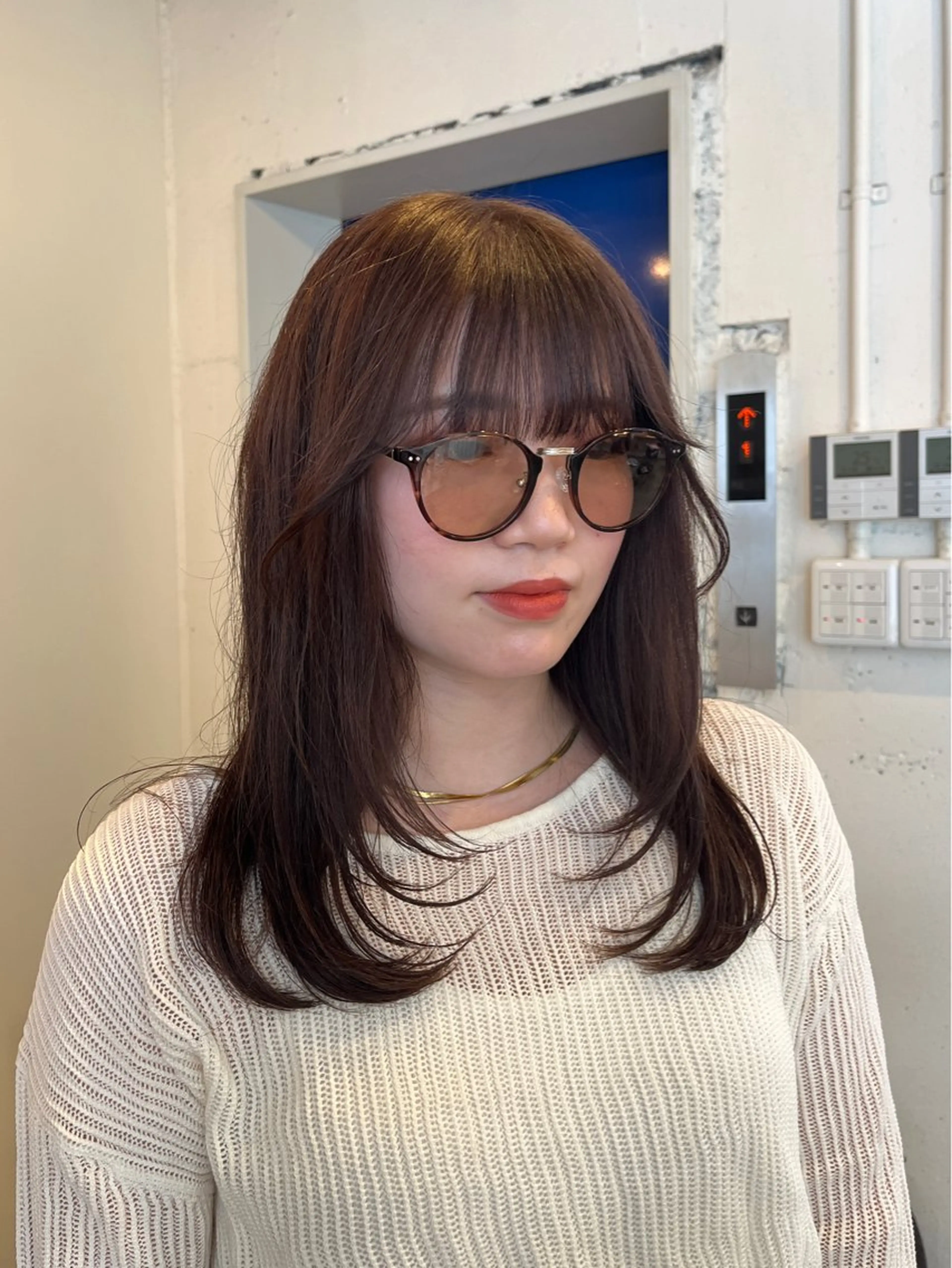 セミロング カラー カット ヘアカラー トリートメント RYOMA/ 似合わせ🎧🤍のヘアスタイル