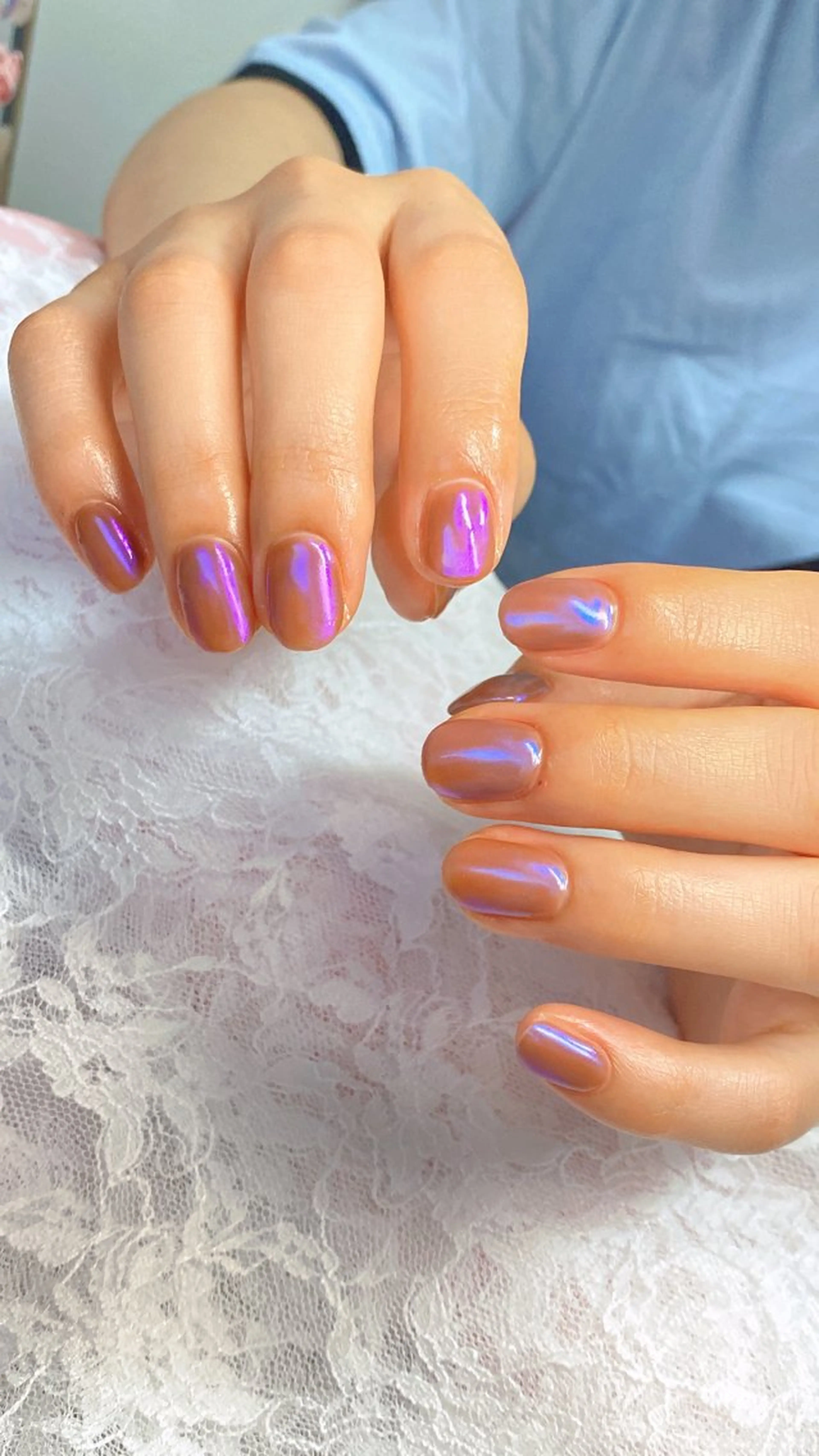 ネイル ミラーネイル HandS ネイル 自宅サロンのネイルデザイン