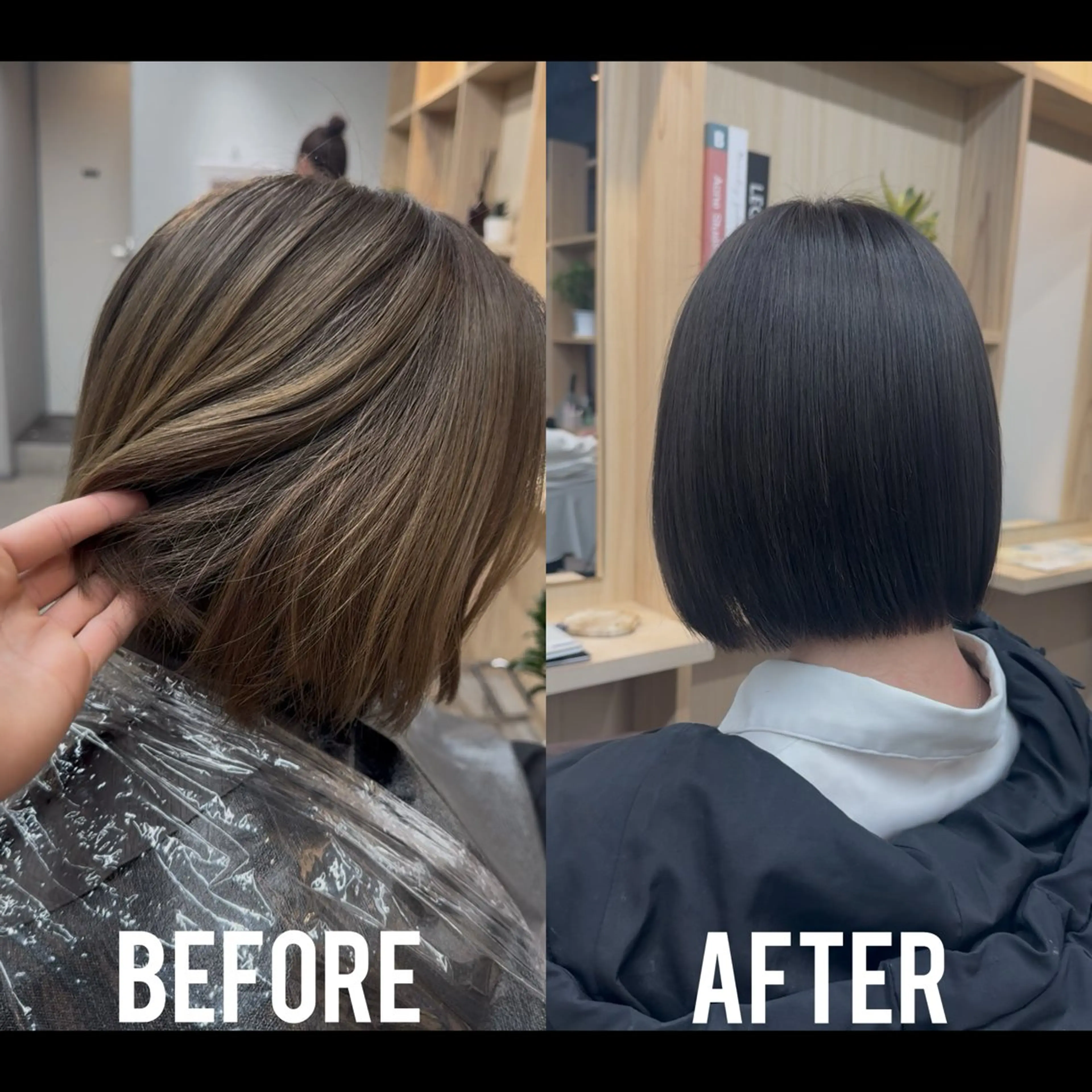 ショート カラー アッシュ アッシュグレー アッシュグレージュ グレージュ ヘアカラー TOA ／福岡のヘアスタイル