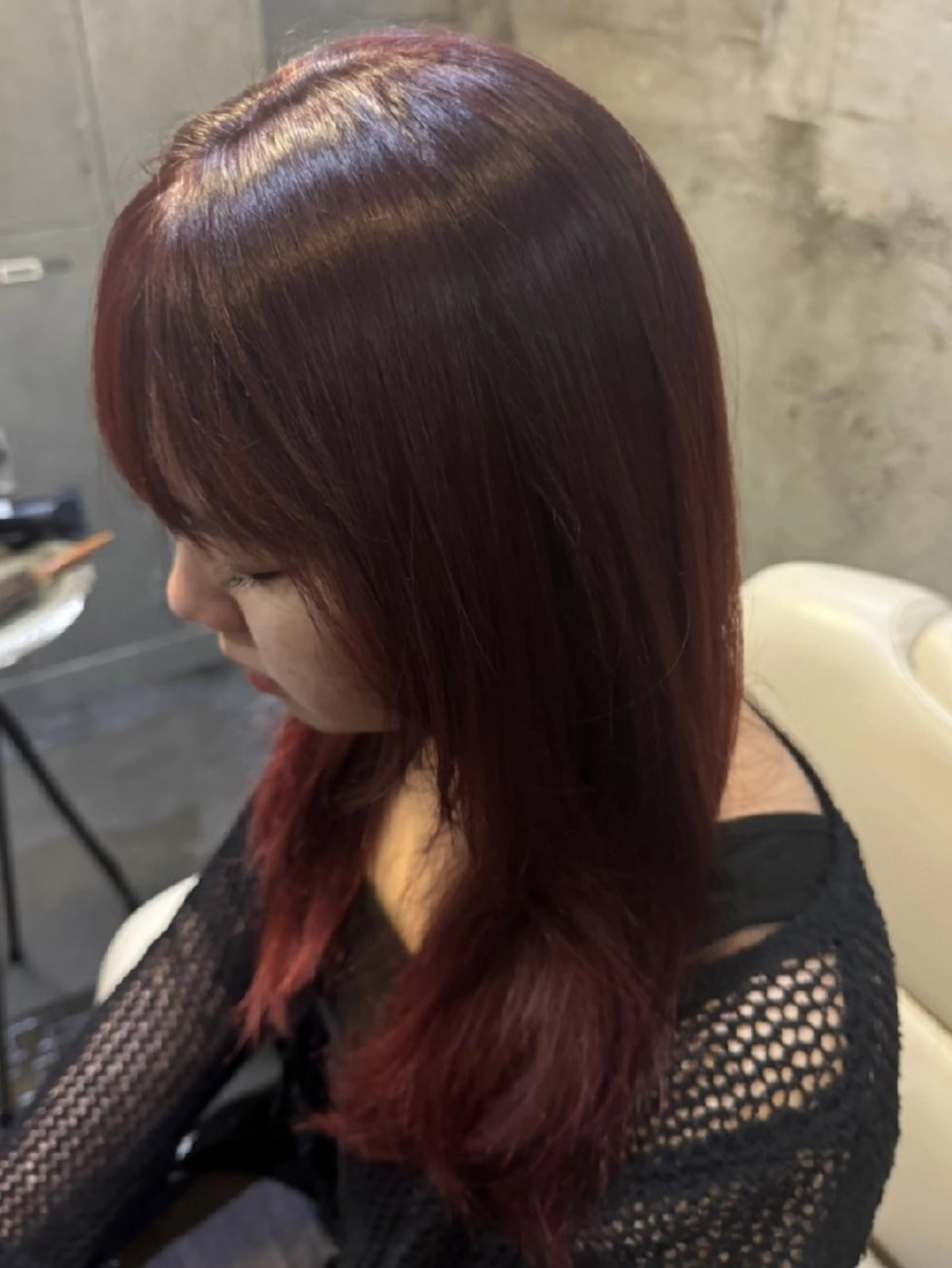 セミロング トリートメント 矢野 伶菜のヘアスタイル