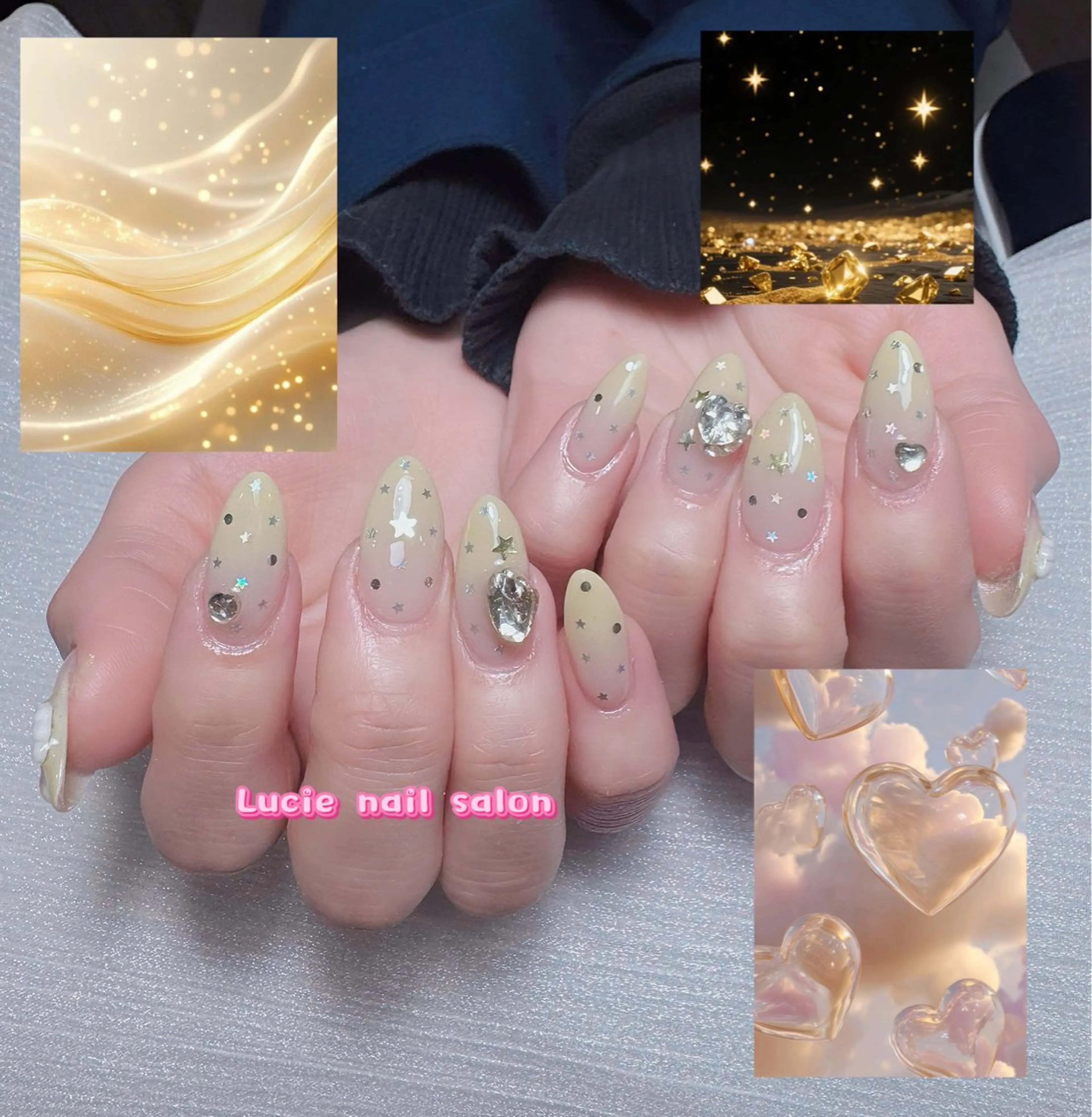 ネイル フレンチネイル ジェルネイル グラデーション 持ち込み オフィスネイル ハンドネイル LUCIE NAIL所属・LUCIE NAILのネイルデザイン