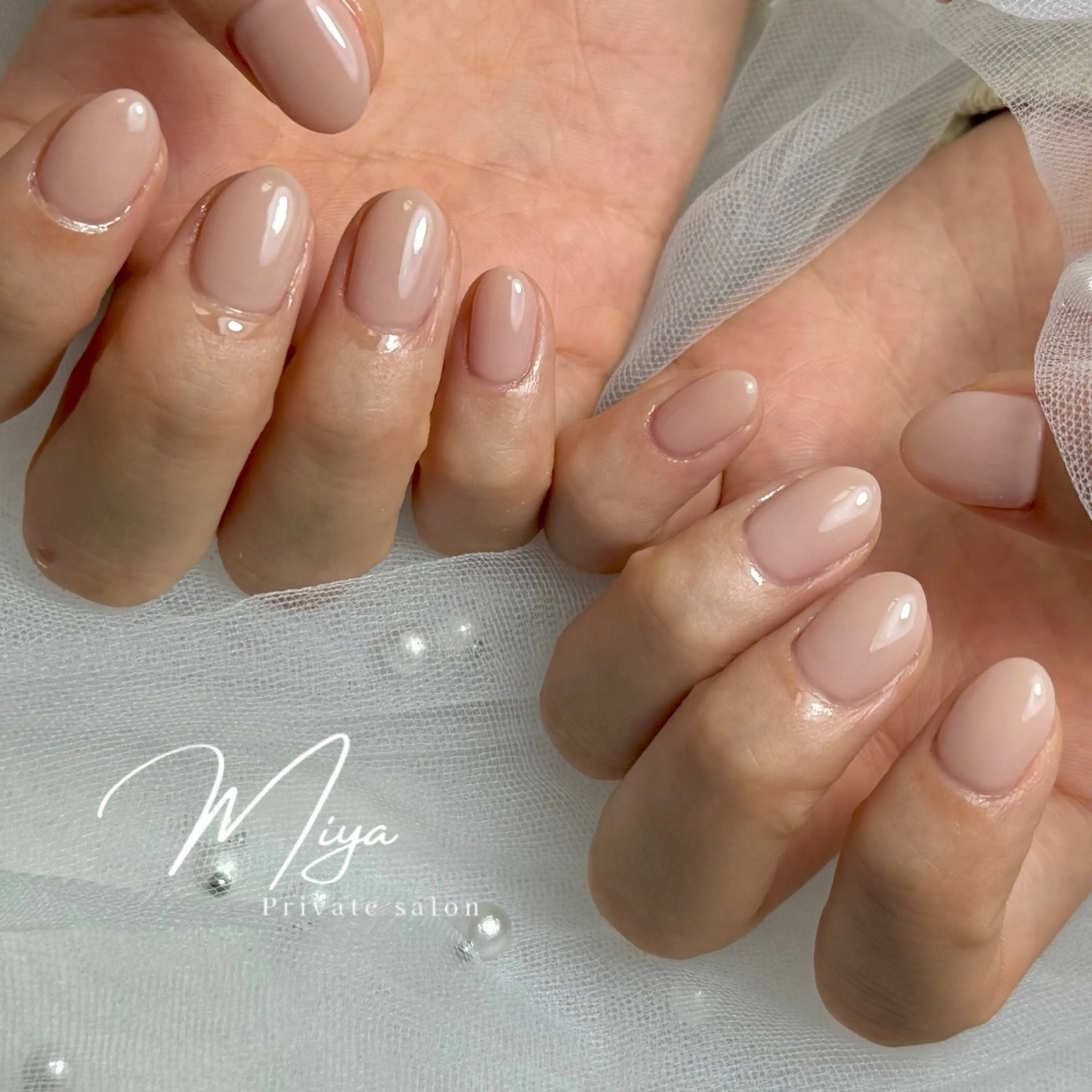 ネイル ワンカラーネイル ハンドネイル private salon MIYAのネイルデザイン