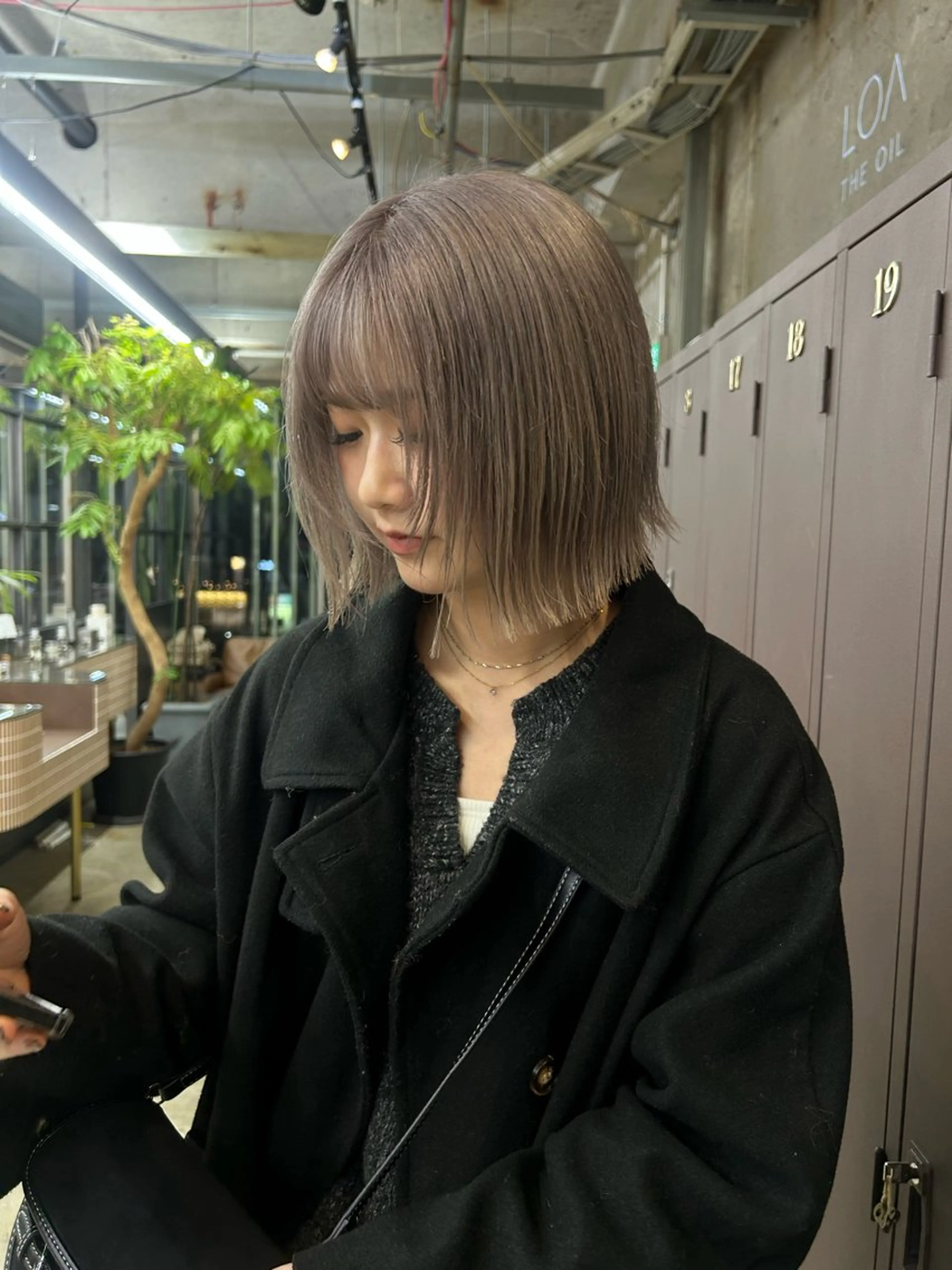 ミディアム カラー ハイトーンカラー ヘアカラー 伊藤ほのか /ショート/パーマのヘアスタイル