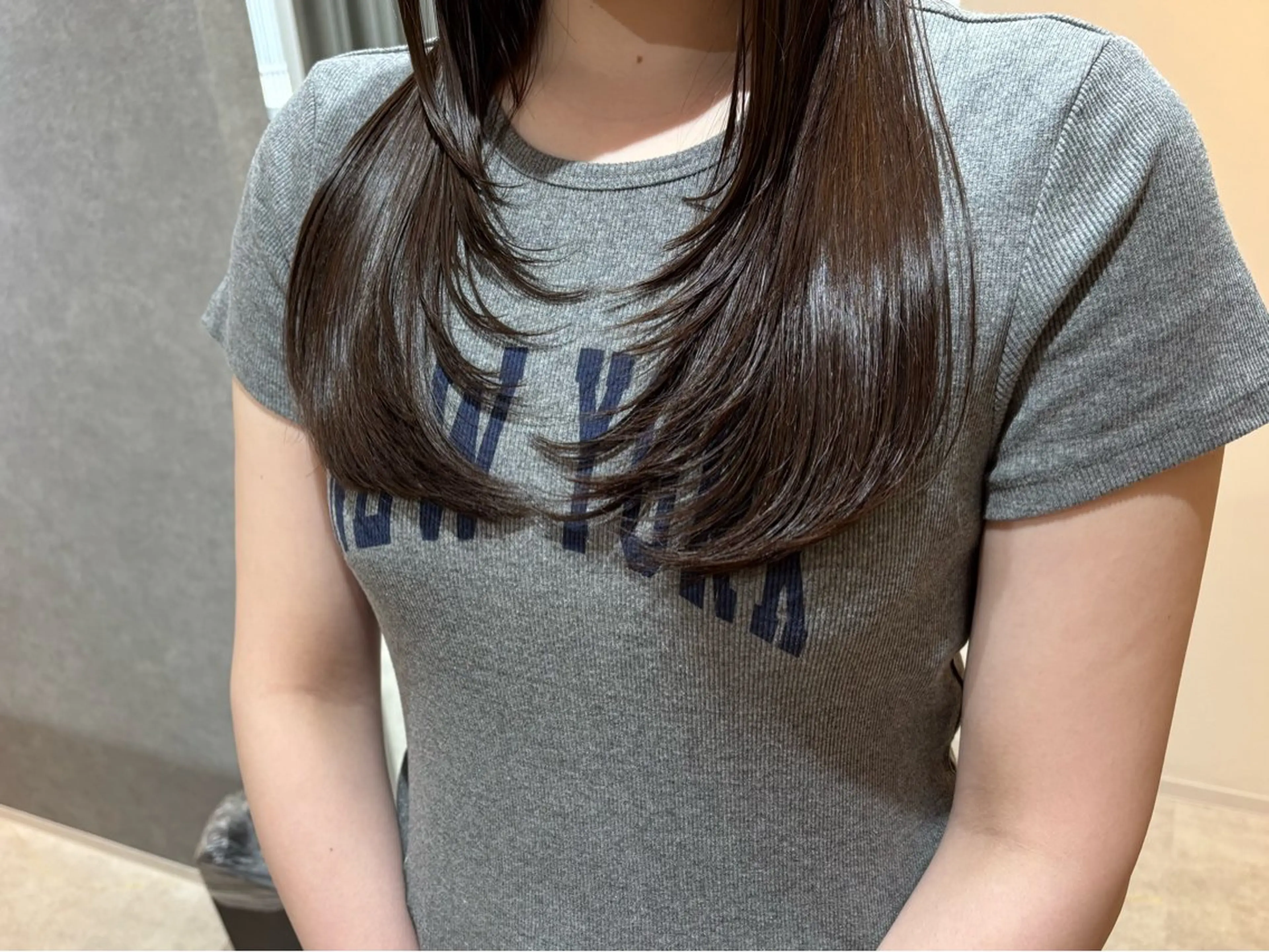 ロング カラー パーマ ハッシュカット Atre.所属・🤍美髪縮毛/髪質 改善/池上夏凜🤍のヘアスタイル