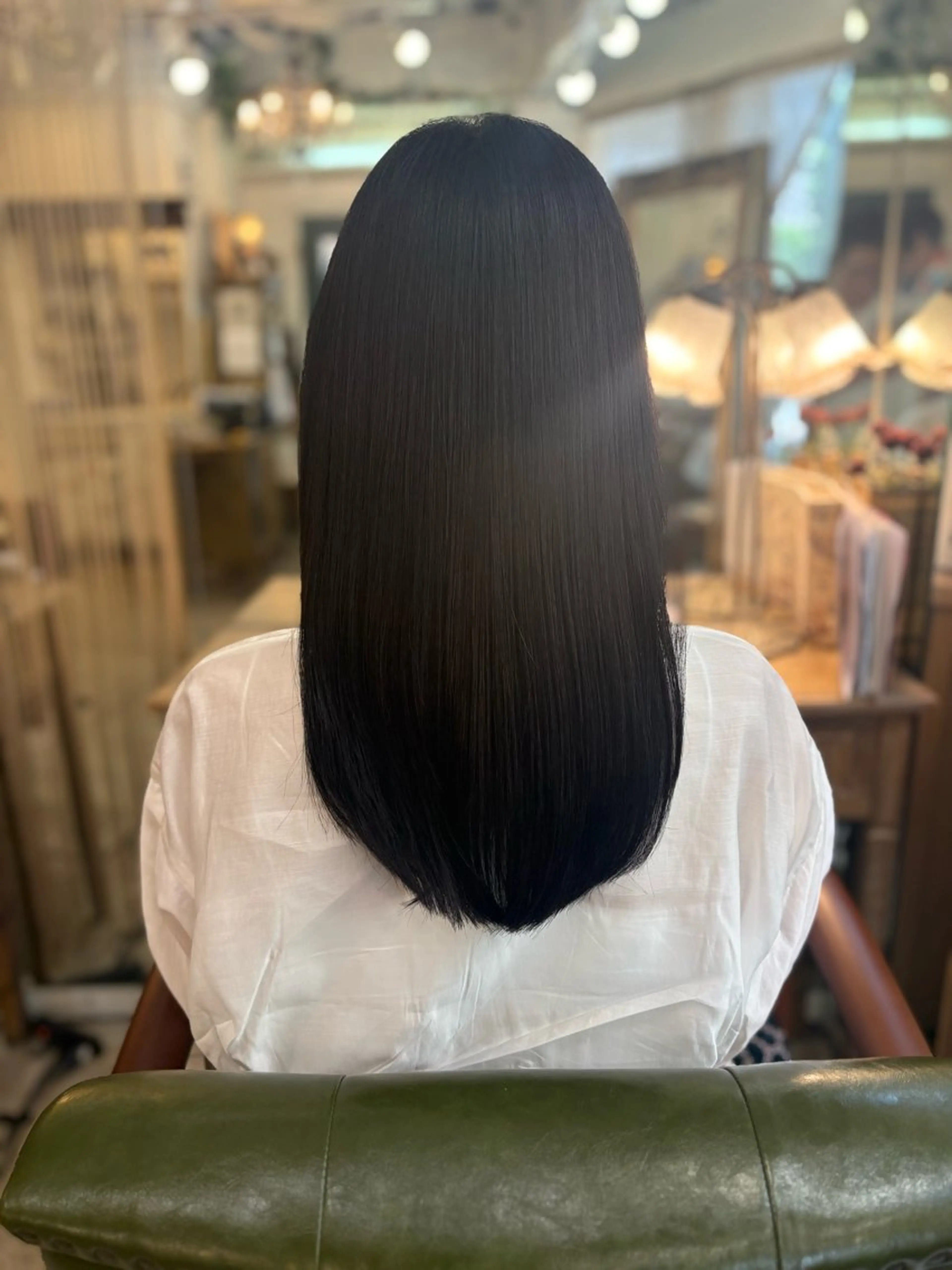 セミロング 髪質改善 トリートメント 酸熱トリートメント 新宿/髪質改善/ ハイライト/山口のヘアスタイル