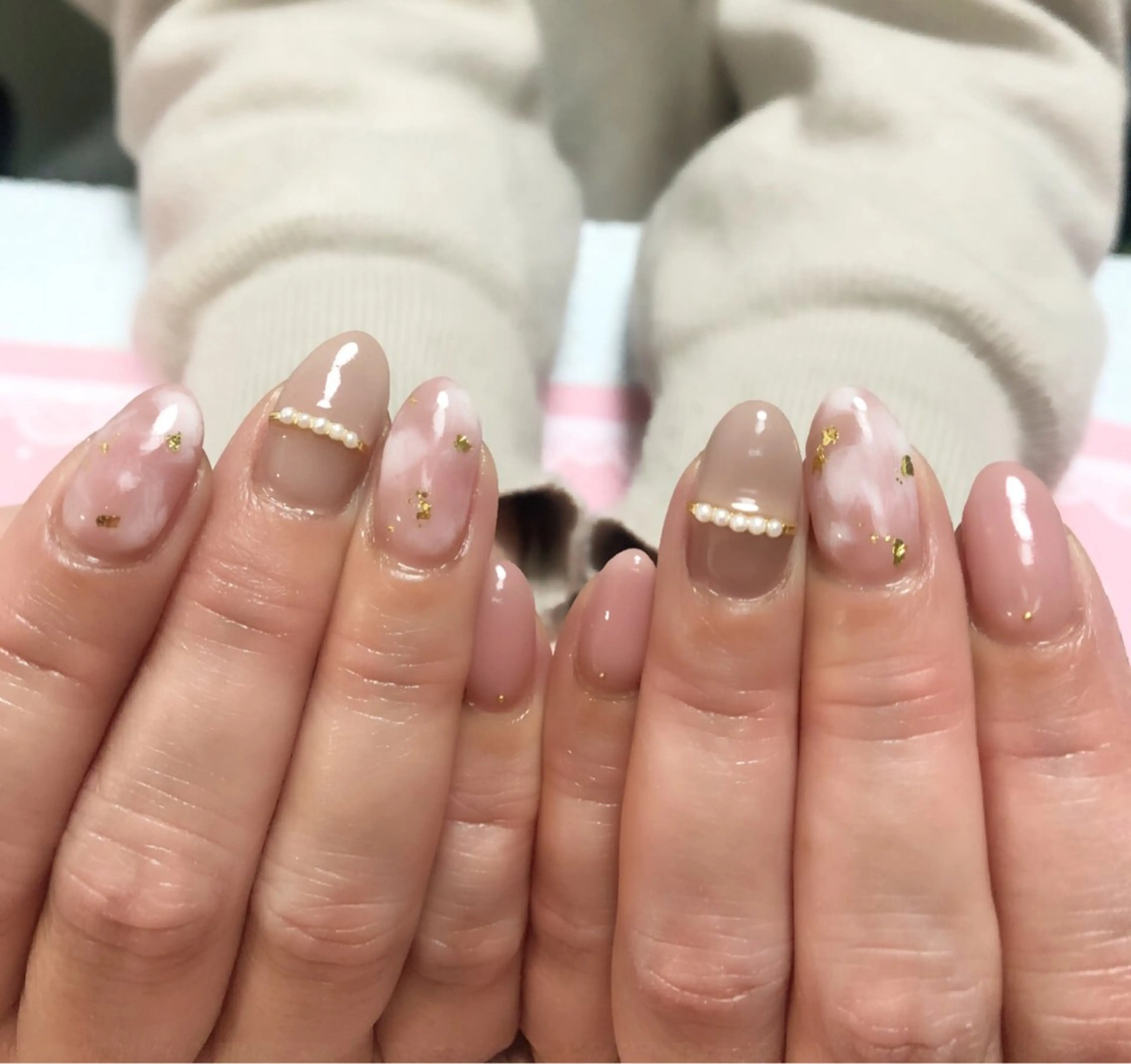 ネイル 大理石ネイル(マーブル) GＬA D所属・ＧＬAD グラットのネイルデザイン