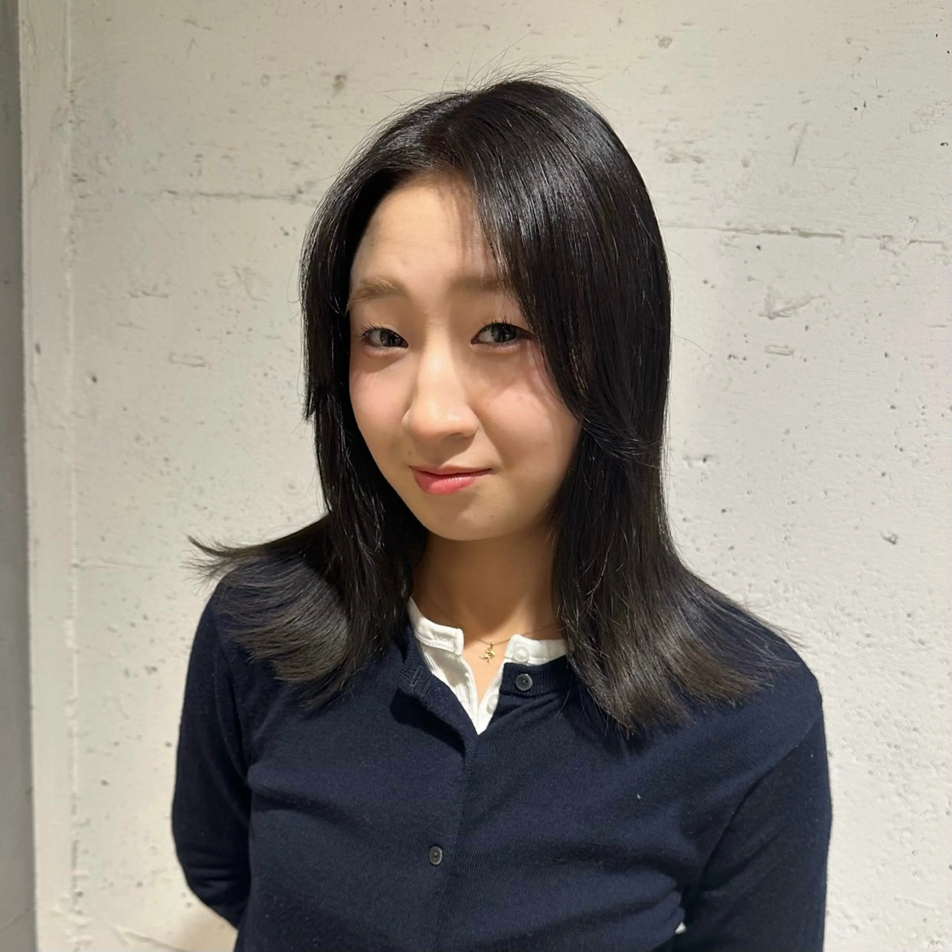 セミロング はなか こうすけのヘアスタイル