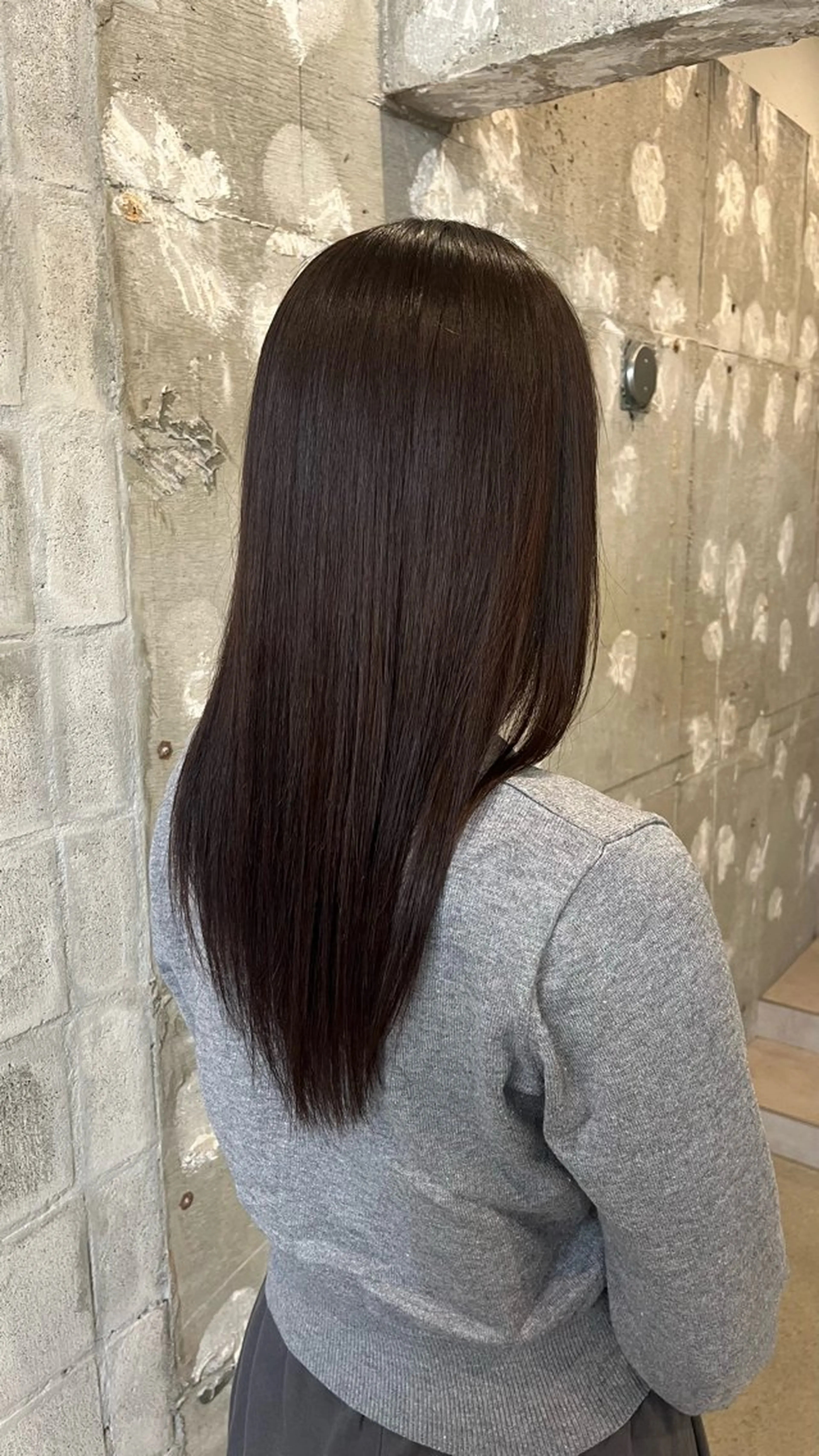 セミロング セミロングパーマ 縮毛矯正 riko／ SYS by fitのヘアスタイル