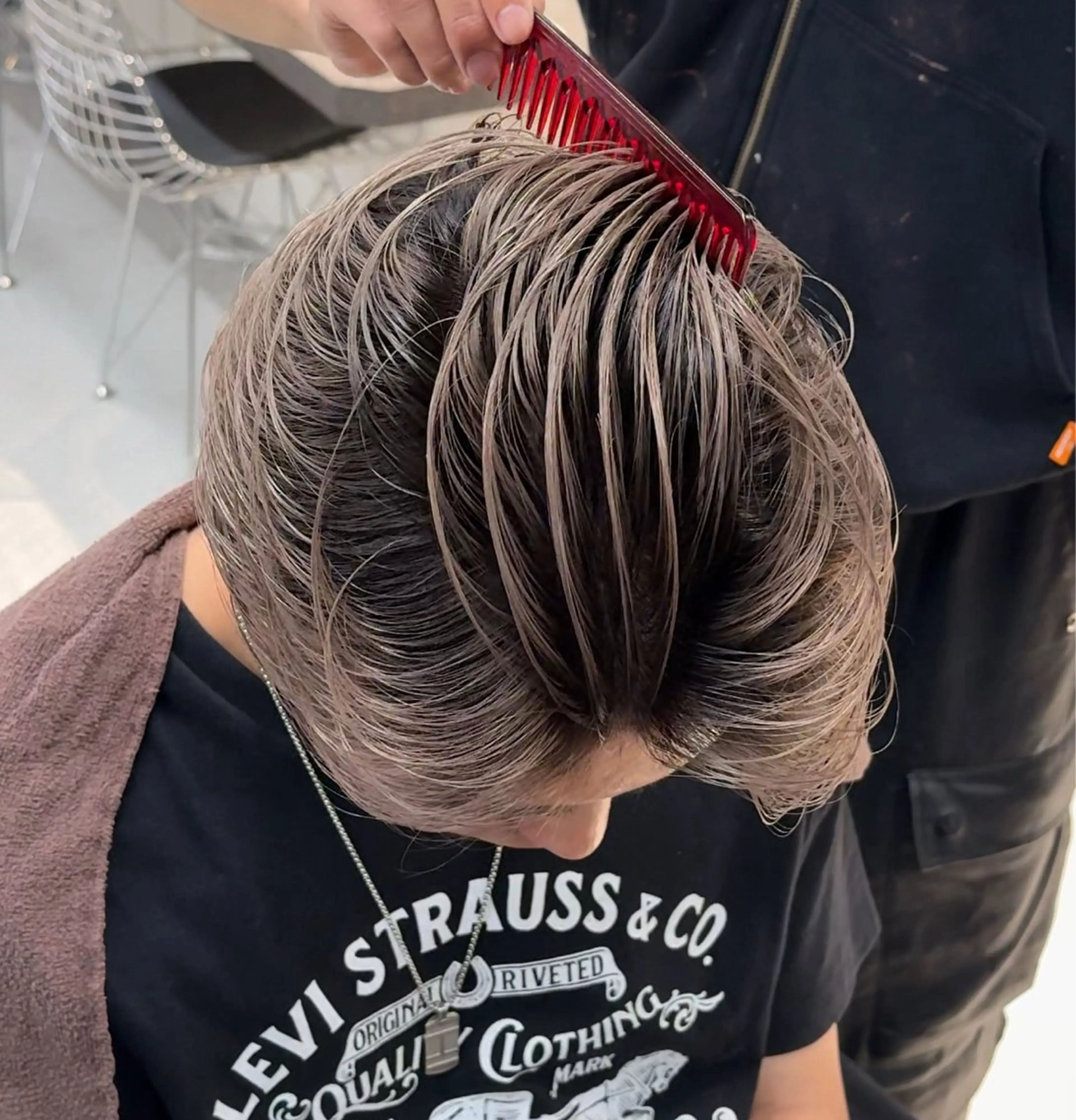 ブリーチ2回×オンカラーの写真