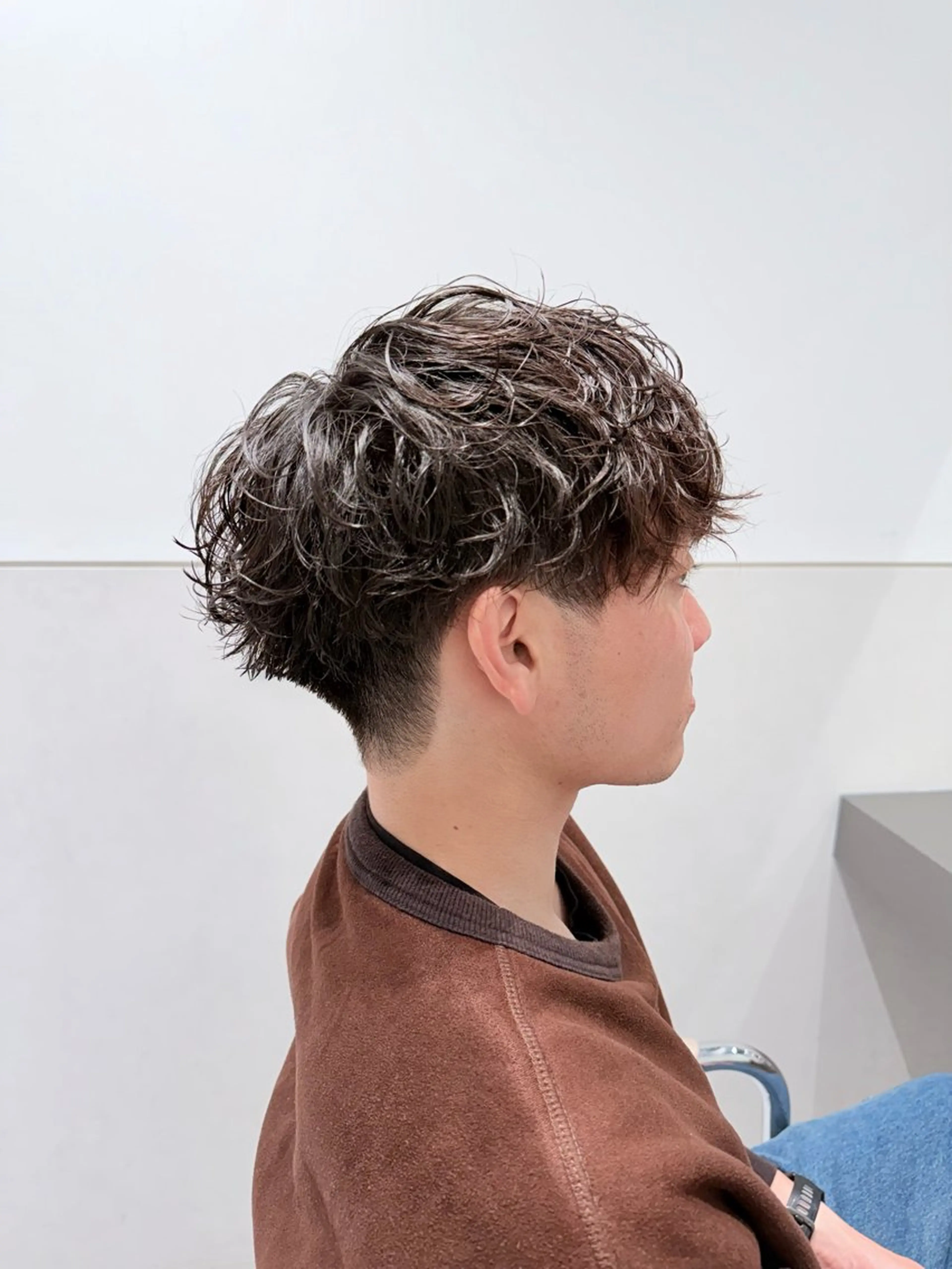 パーマ メンズ カット パーマ ふくどめ りなのヘアスタイル