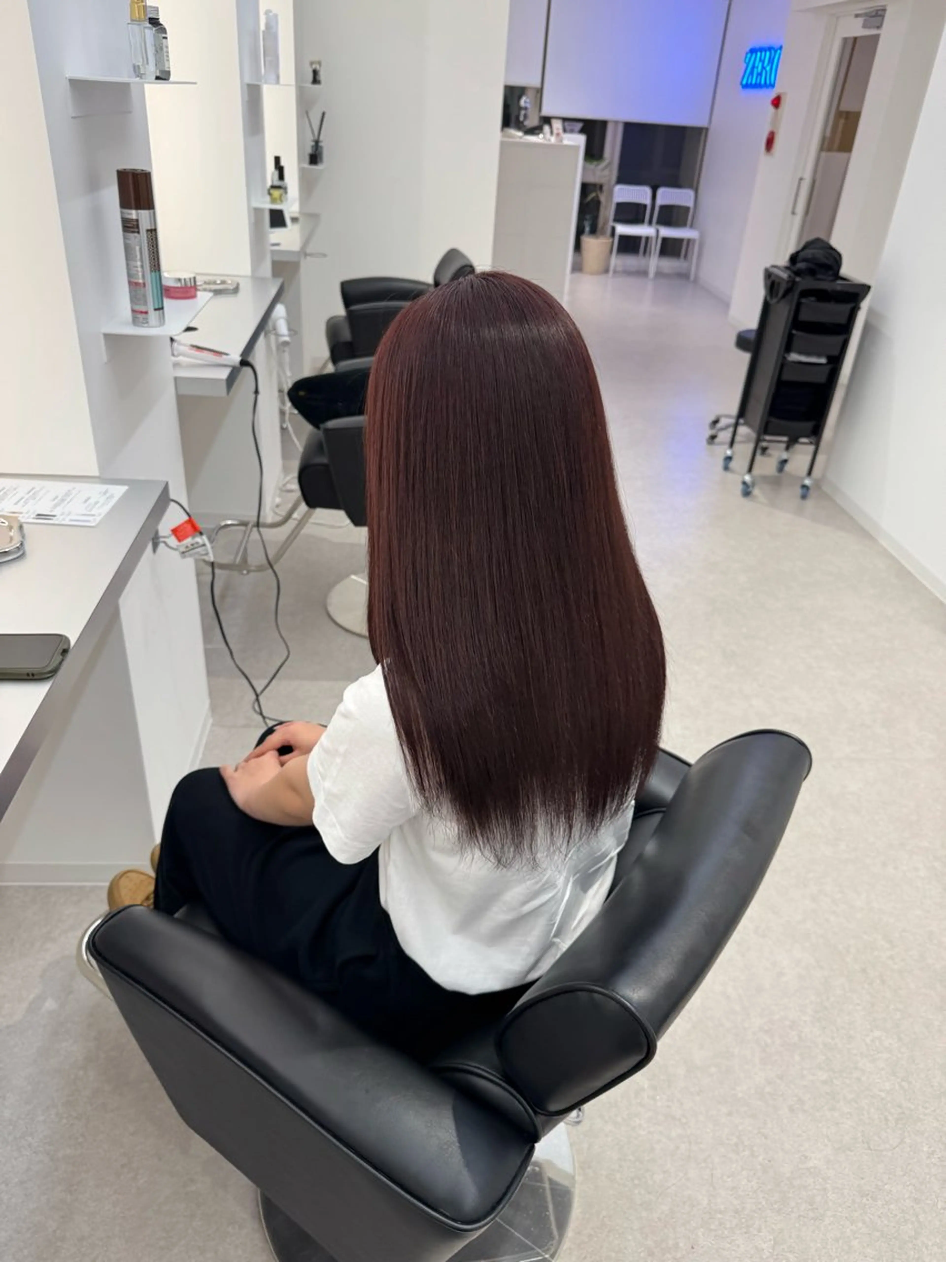 ロング ヘアカラー トリートメント ブリーチ/艶カラー 💎koharu💎のヘアスタイル