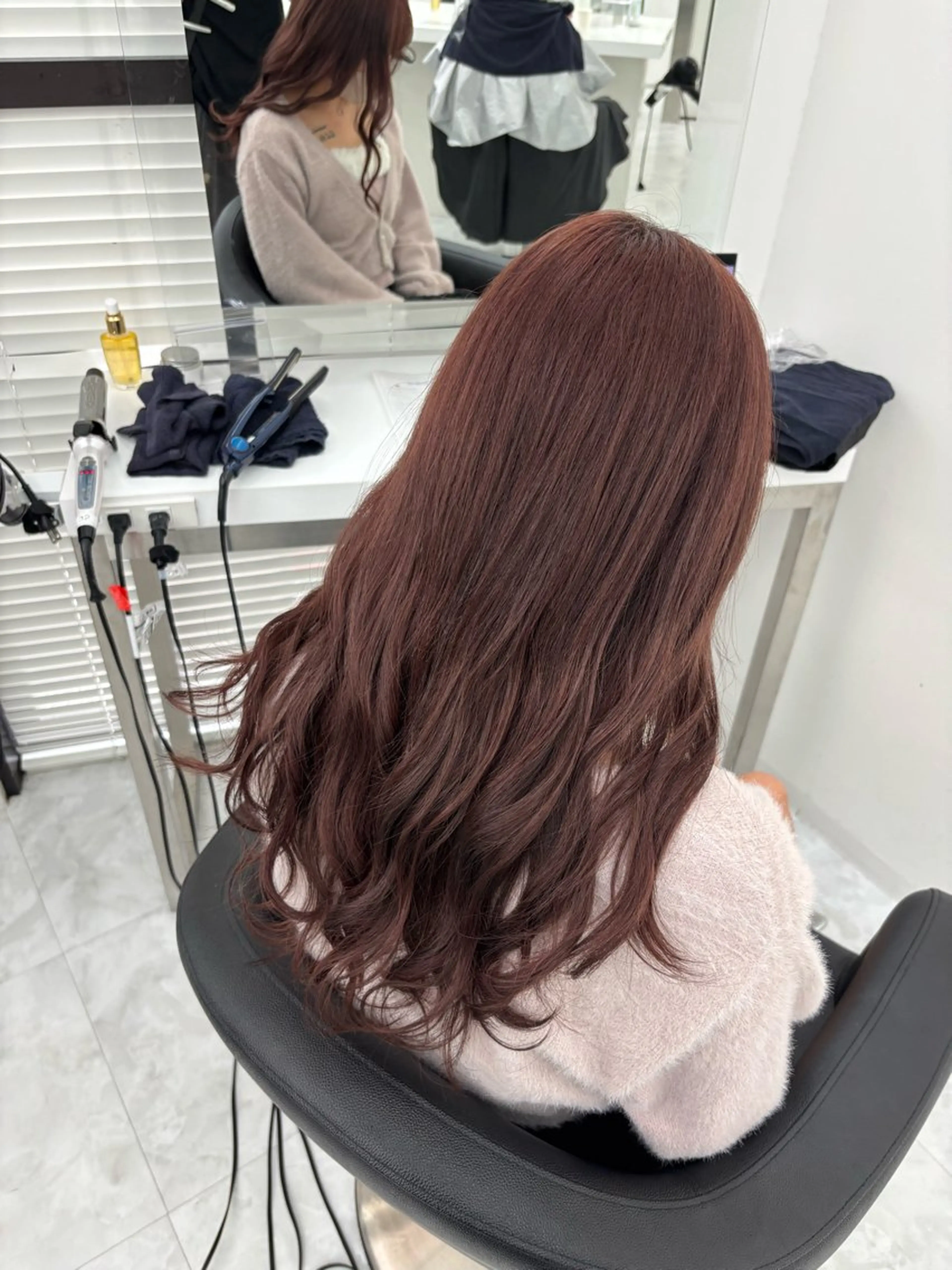 ロング カラー ヘアカラー ヘッドスパ ヘアセット 🫧韓国風透明感 ヘア🫧towaのヘアスタイル