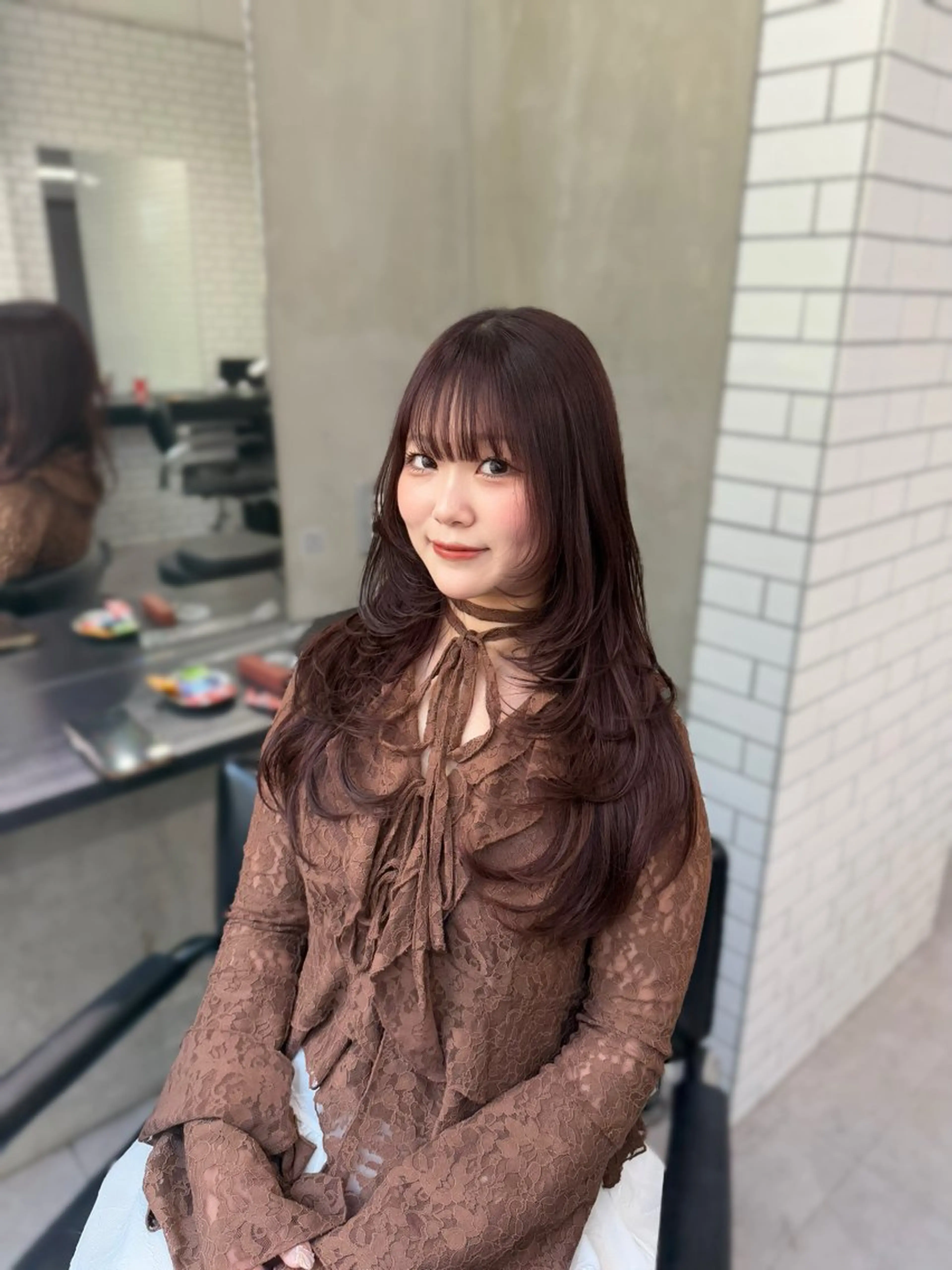 ロング カラー Zina 梅田店 レイヤー/Miyuのヘアスタイル