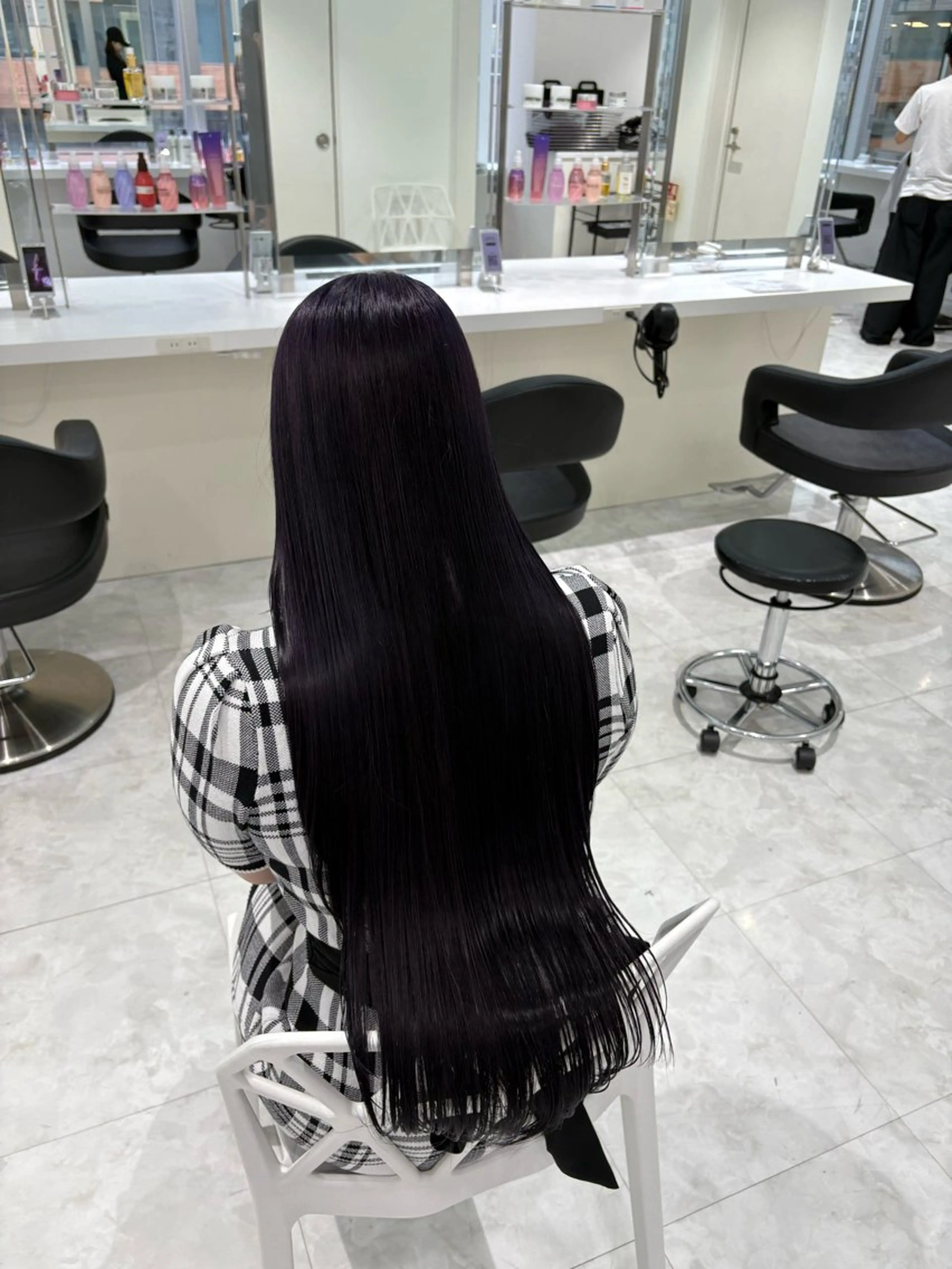 ロング カラー 🤍ྀི透ける寒色 Cocoa🤍ྀིのヘアスタイル