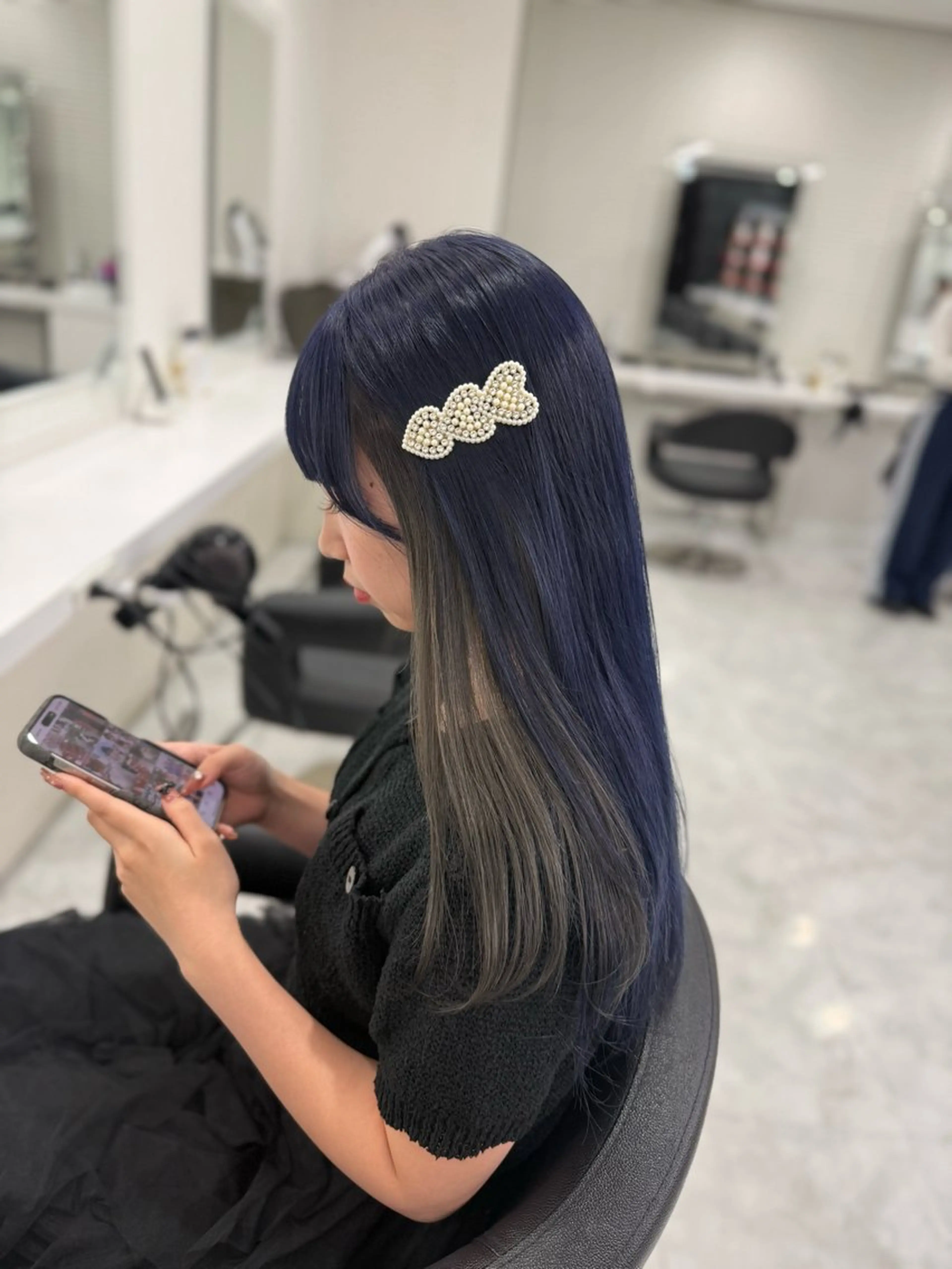 ロング カラー ブリーチなし🌼トレ ンド🌼似合わせのヘアスタイル