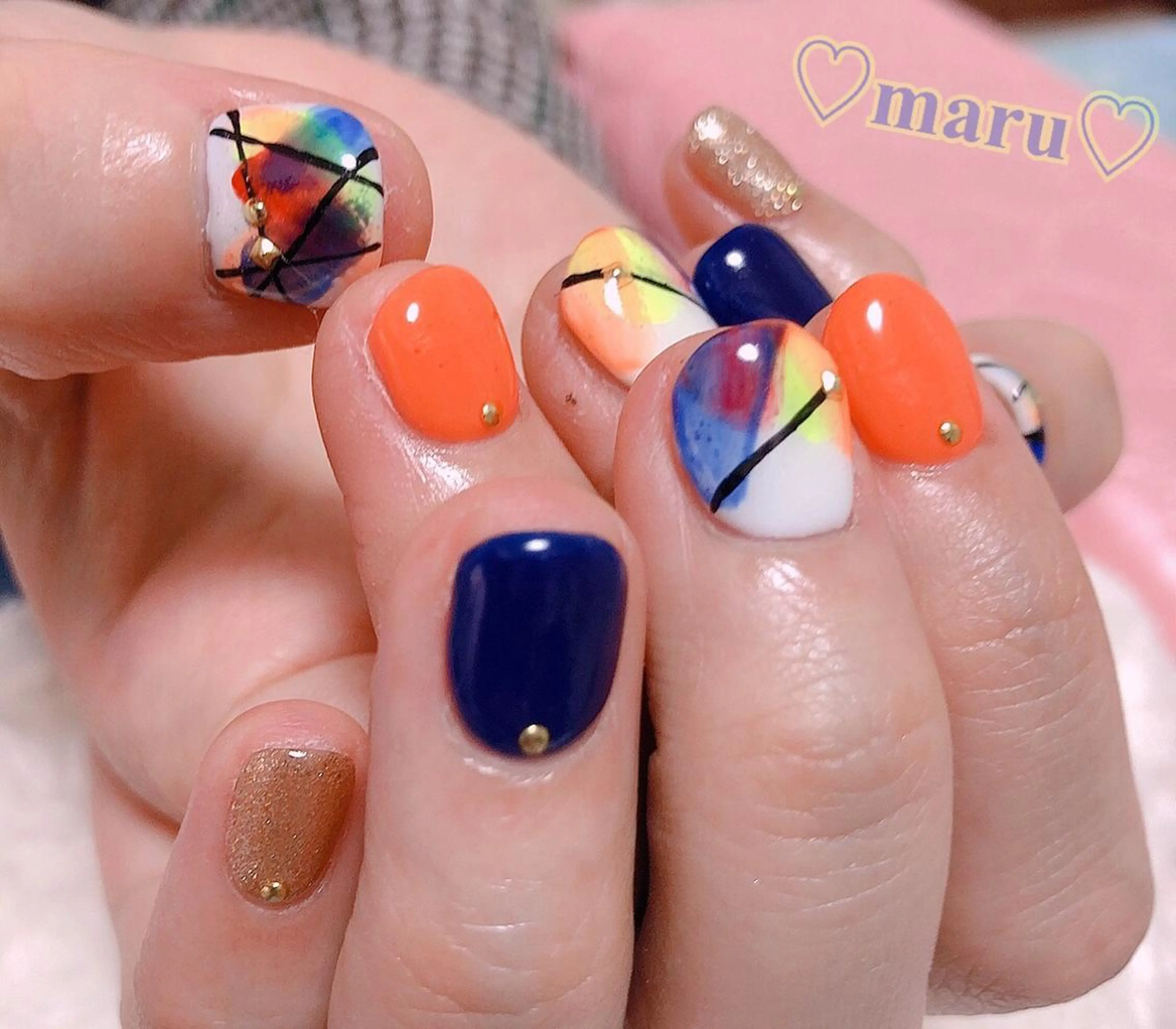 ネイル ハンドネイル フットネイル まるみ ♡のネイルデザイン