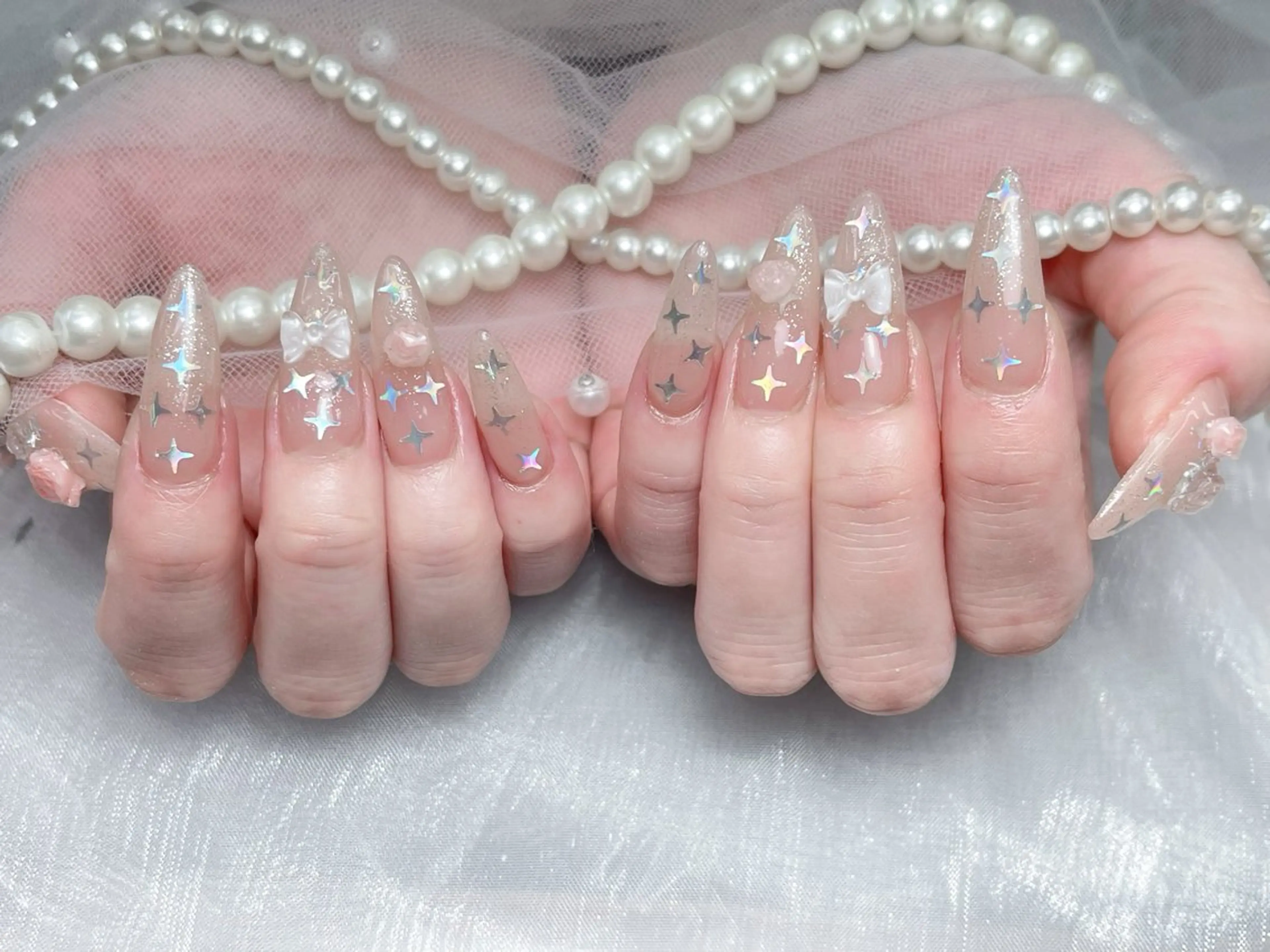 メンズ ネイル メンズ韓国風 アートネイル フレンチネイル ジェルネイル キラキラネイル ハンドネイル Bloom スカルプ専門店のネイルデザイン