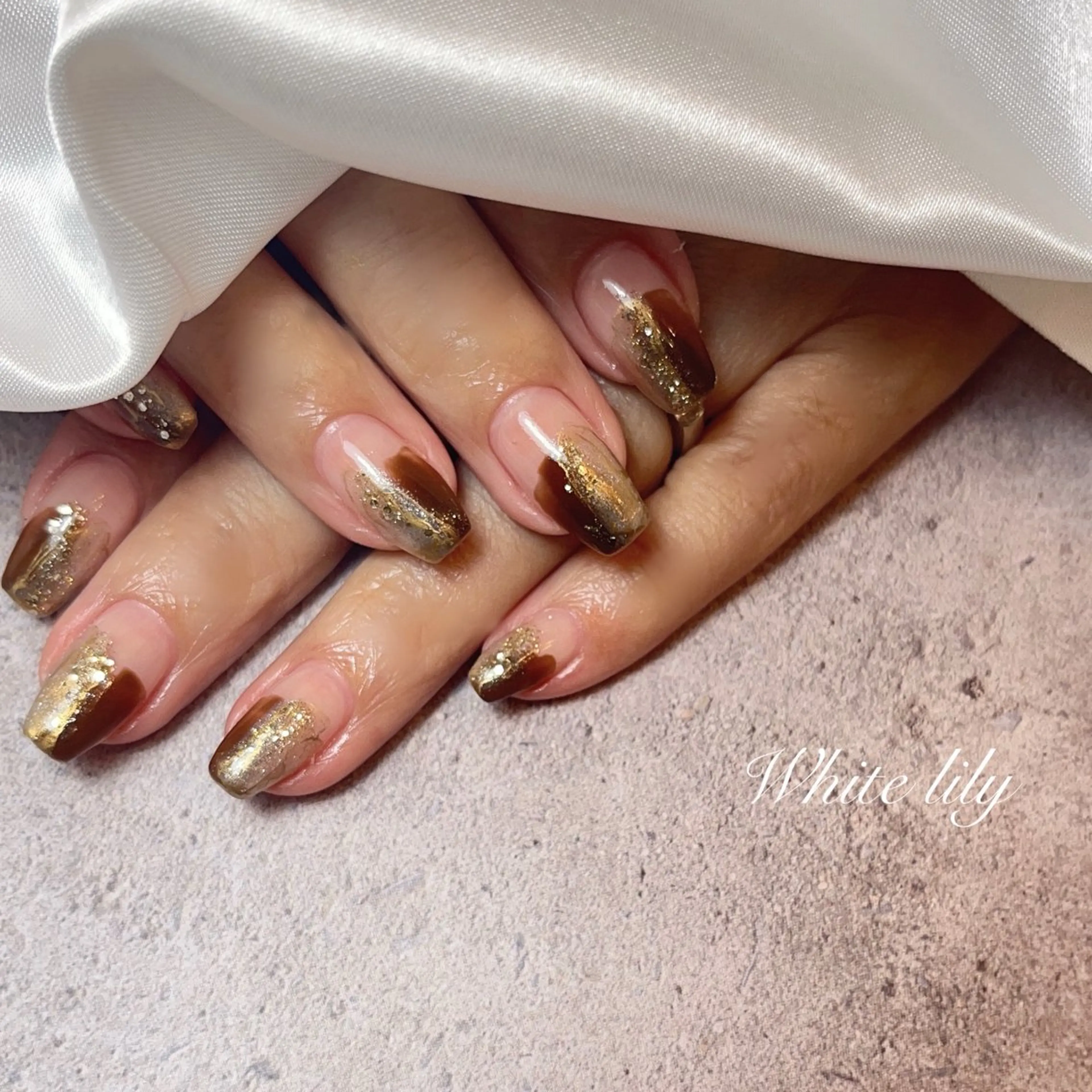 ネイル ハンドネイル White lily所属・牧田 雅世のネイルデザイン