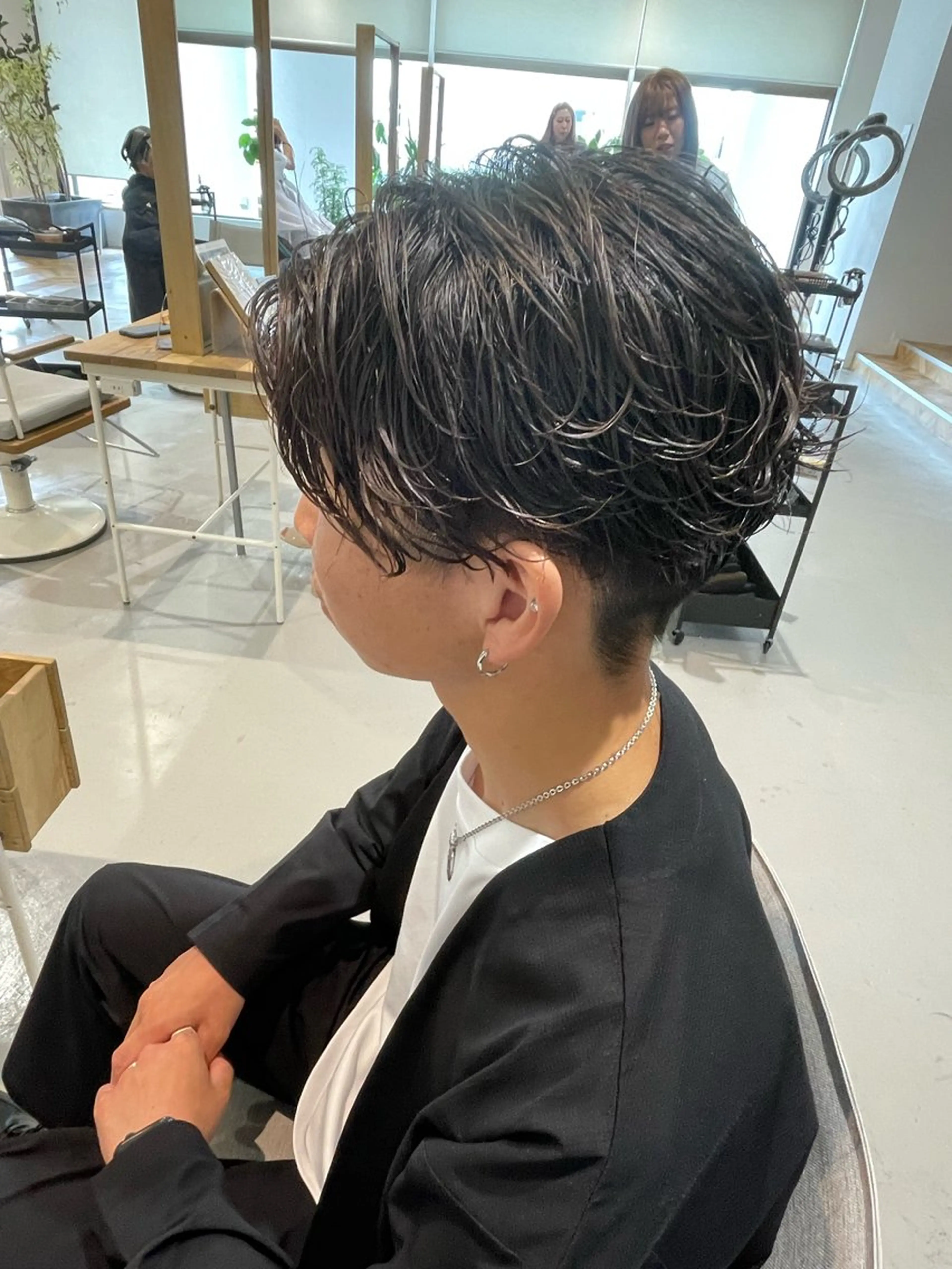 ミディアム パーマ 樋口 令惟のヘアスタイル