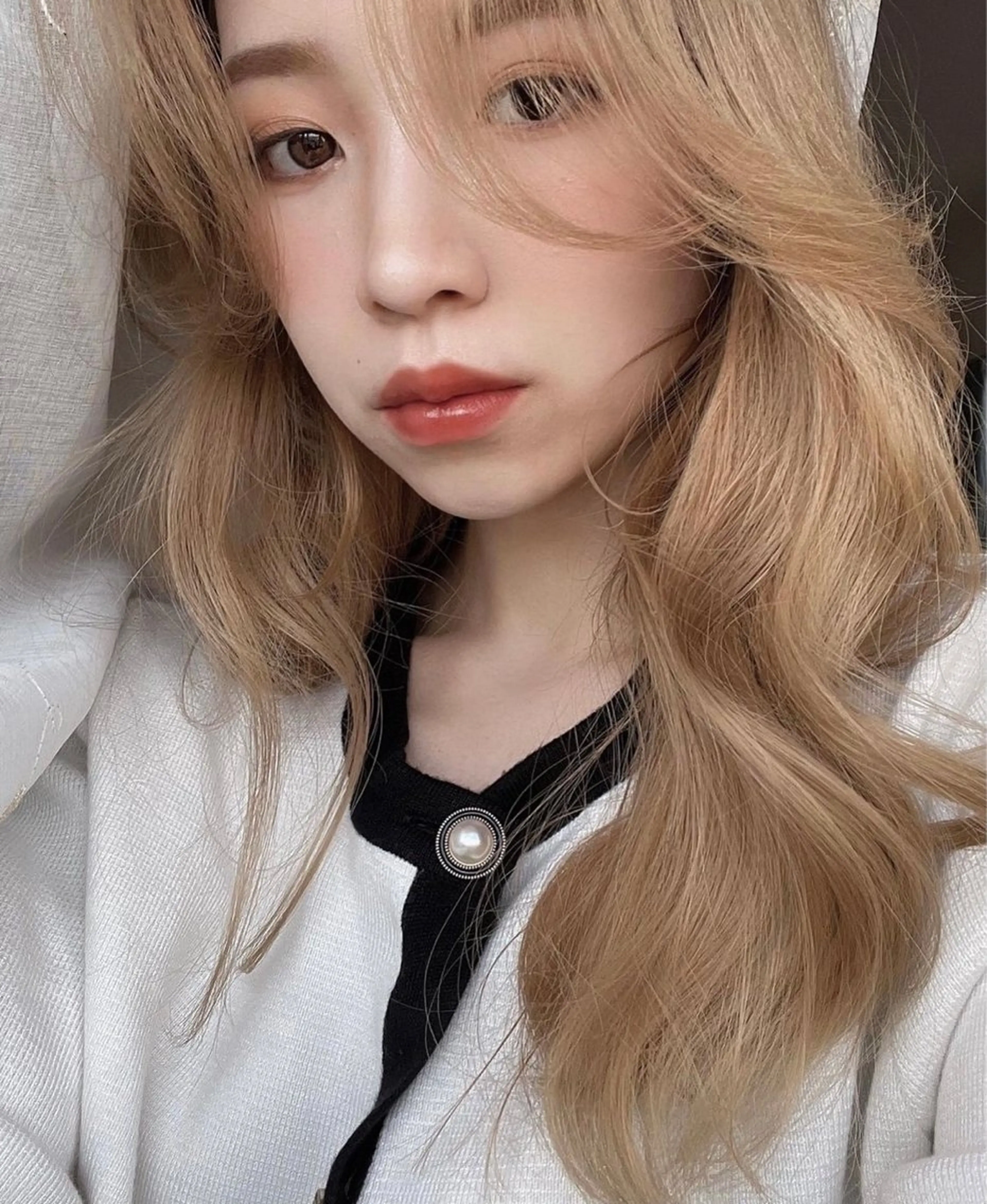 セミロング カラー カット ヘアカラー トリートメント レイヤー/ウルフ/ ハッシュカット/ダイのヘアスタイル