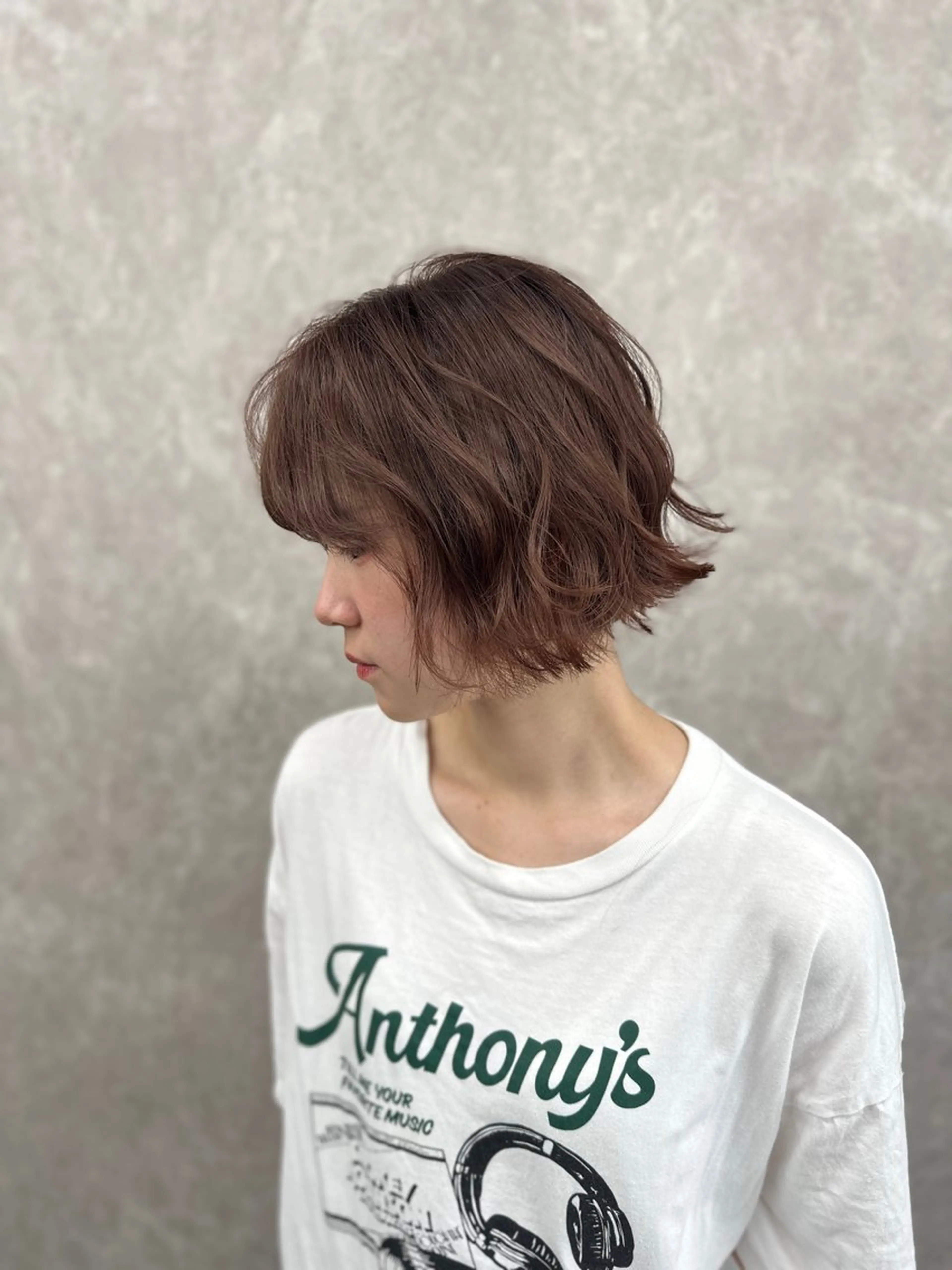 ショート カラー 似合わせスタイル 岡田勇哉のヘアスタイル