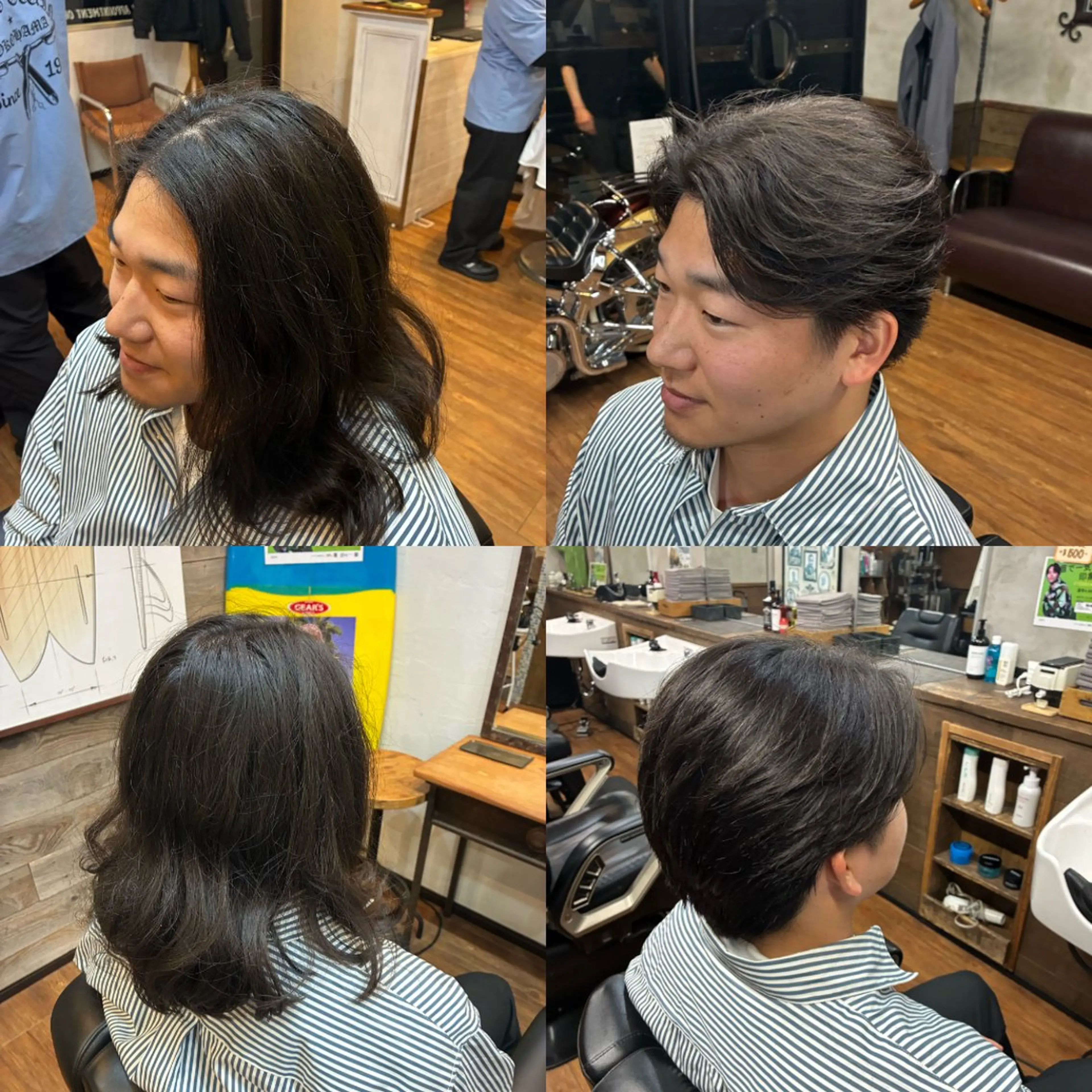 ミディアム メンズ センターパート RAI /メンズ カットモデル募集✨のヘアスタイル