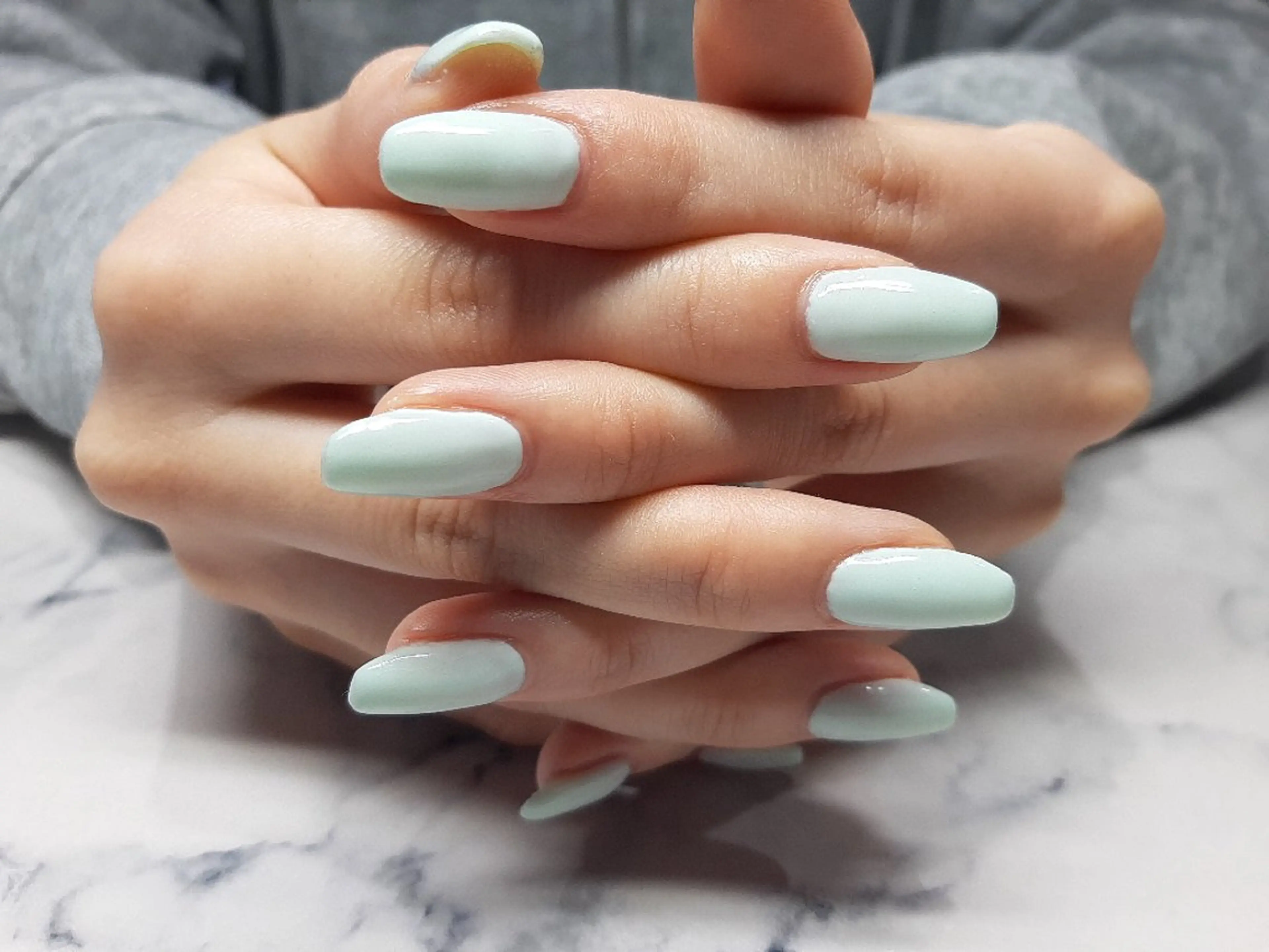 ネイル ワンカラーネイル パステルネイル 仁平 真紀のネイルデザイン