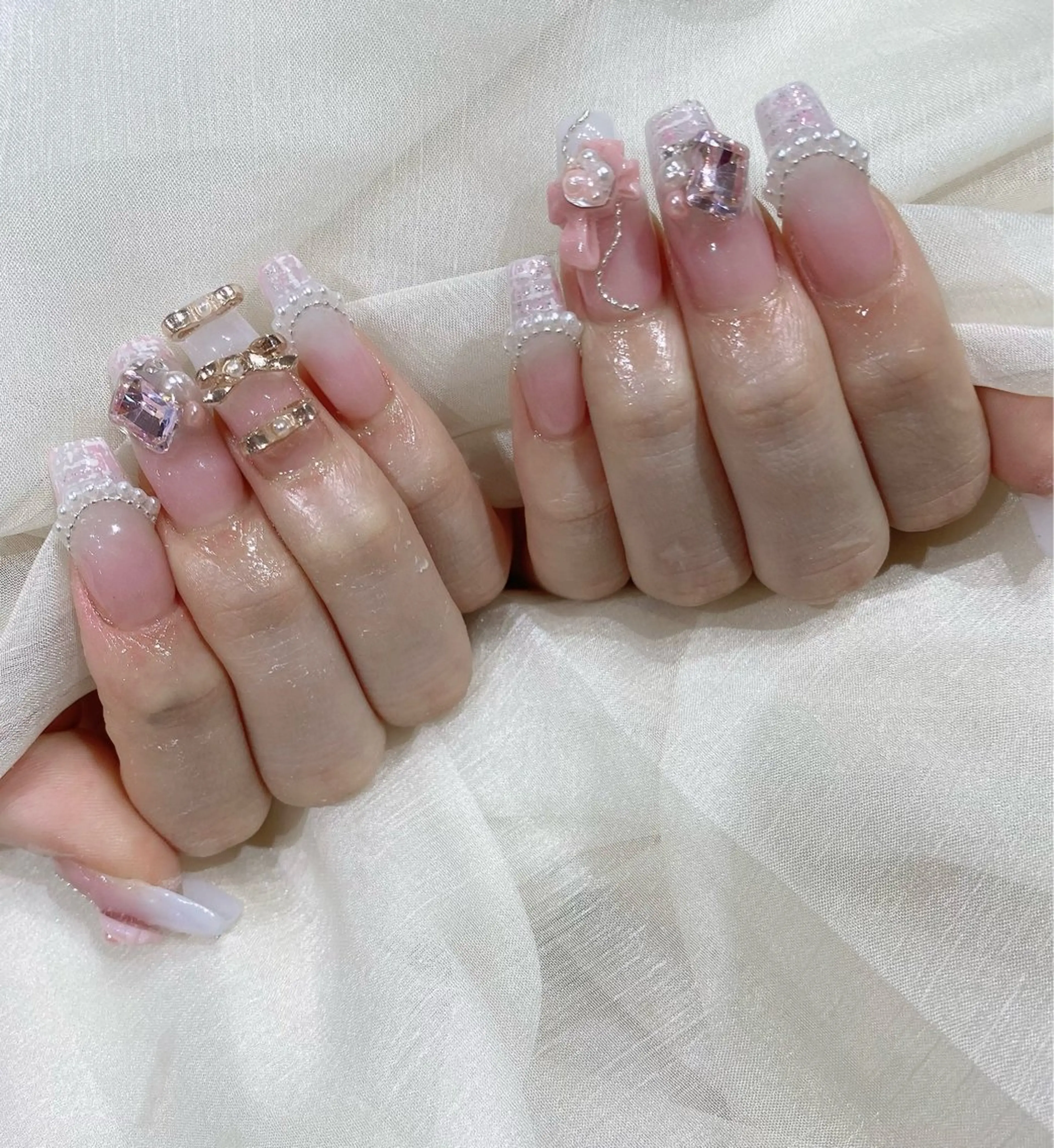 ミディアム ハンドネイル JNA認定講師🌸 RIEのネイルデザイン