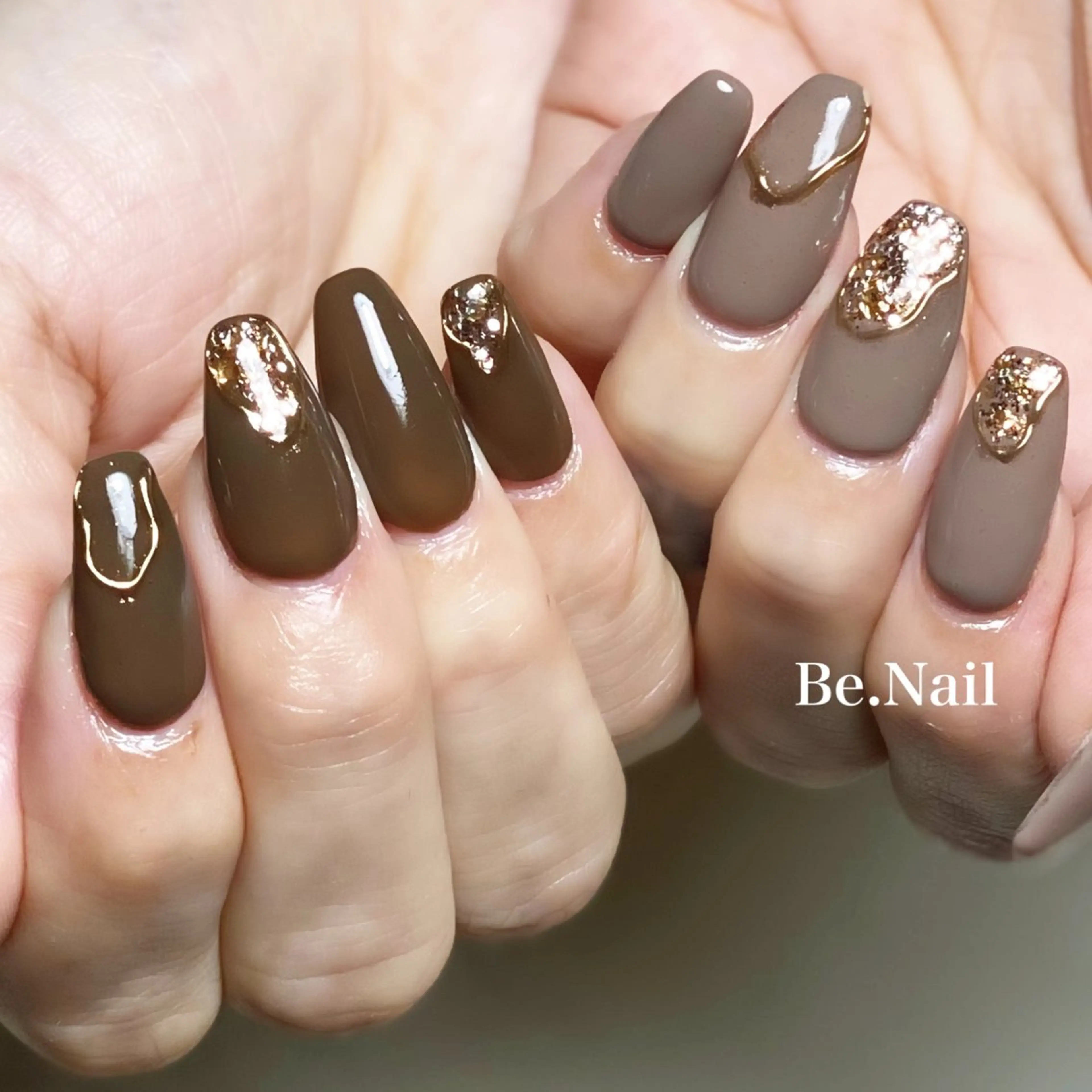 ネイル ジェルネイル ニュアンスネイル 冬ネイル Be. Nailのネイルデザイン
