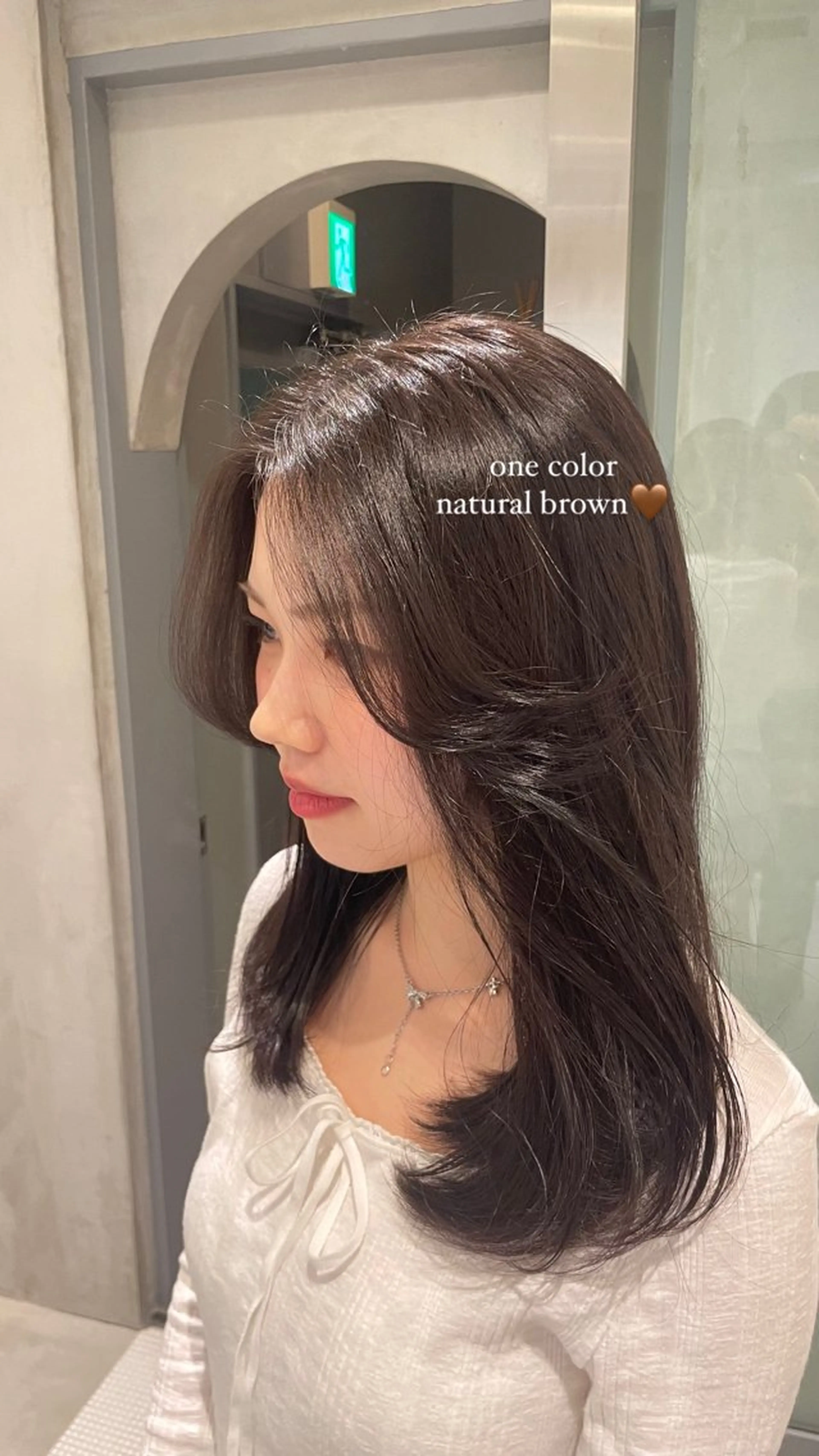 ロング カラー ブラウンカラー ナチュラルブラウン ヘアカラー たかはし ゆうなのヘアスタイル