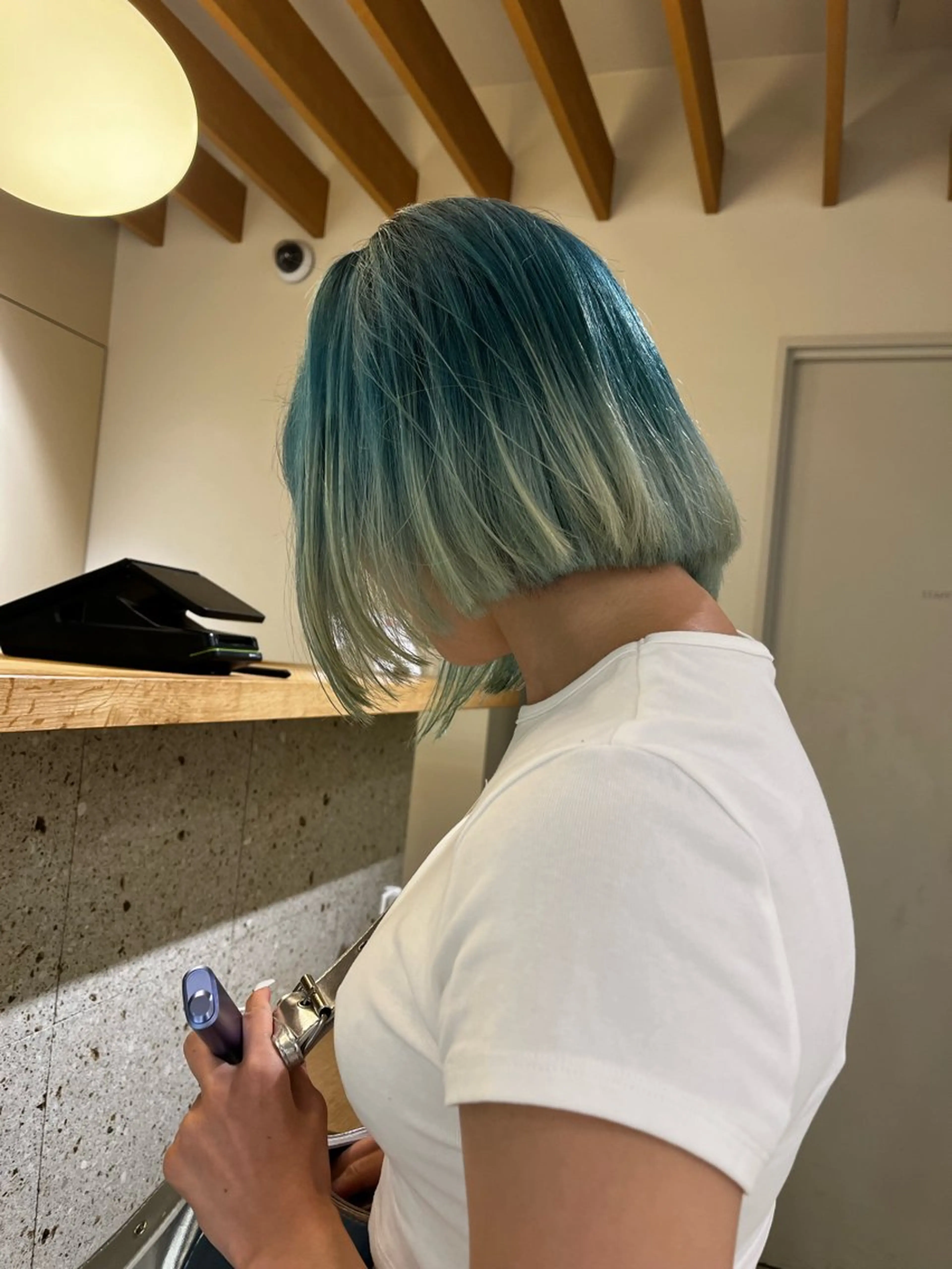 ショート カラー デザインカラー グラデーションカラー miwa Yuma /メンズパーマのヘアスタイル