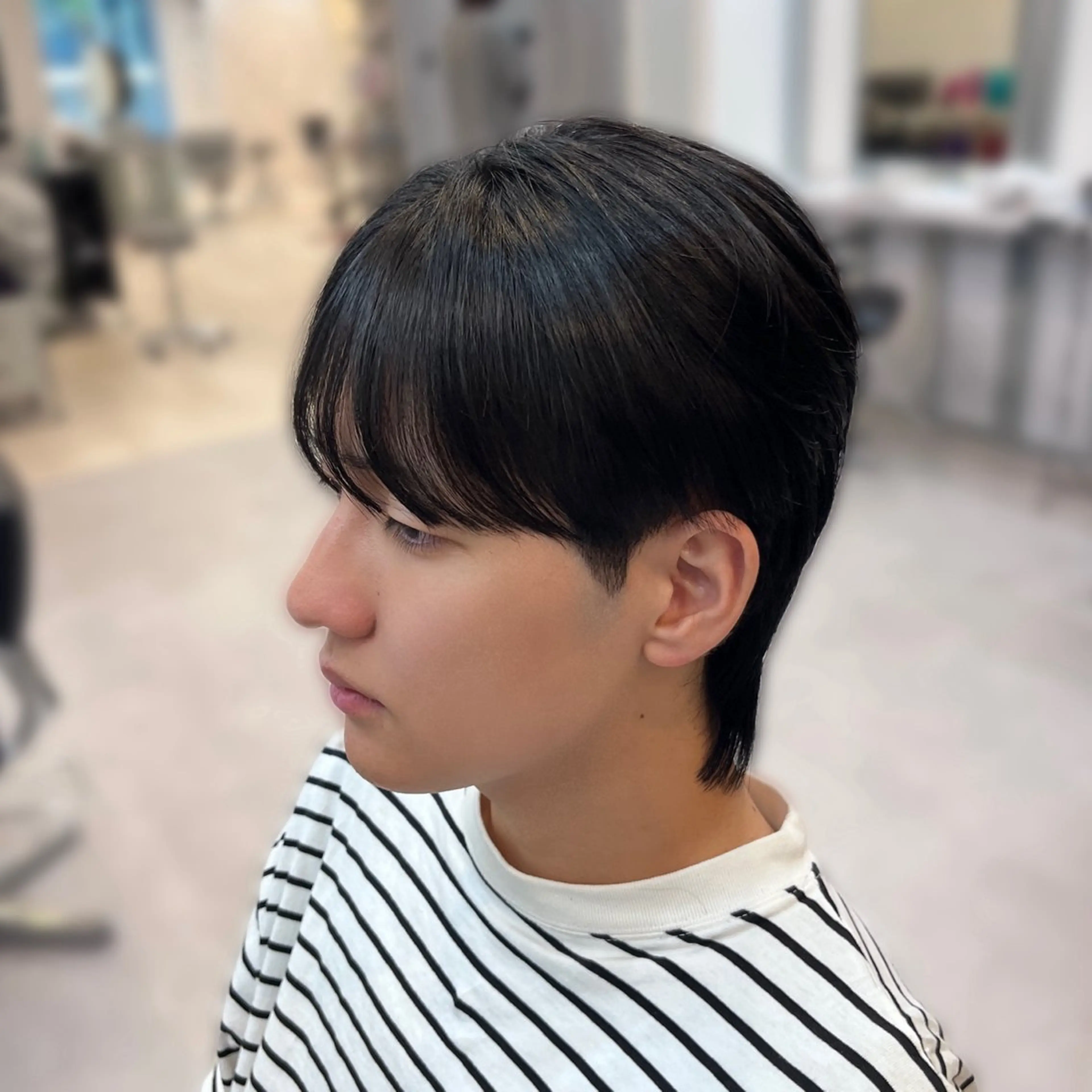 メンズ マッシュ シースルーマッシュ カット 縮毛矯正 トリートメント 💠つたふうか/ 韓国/メンズヘア💠のヘアスタイル