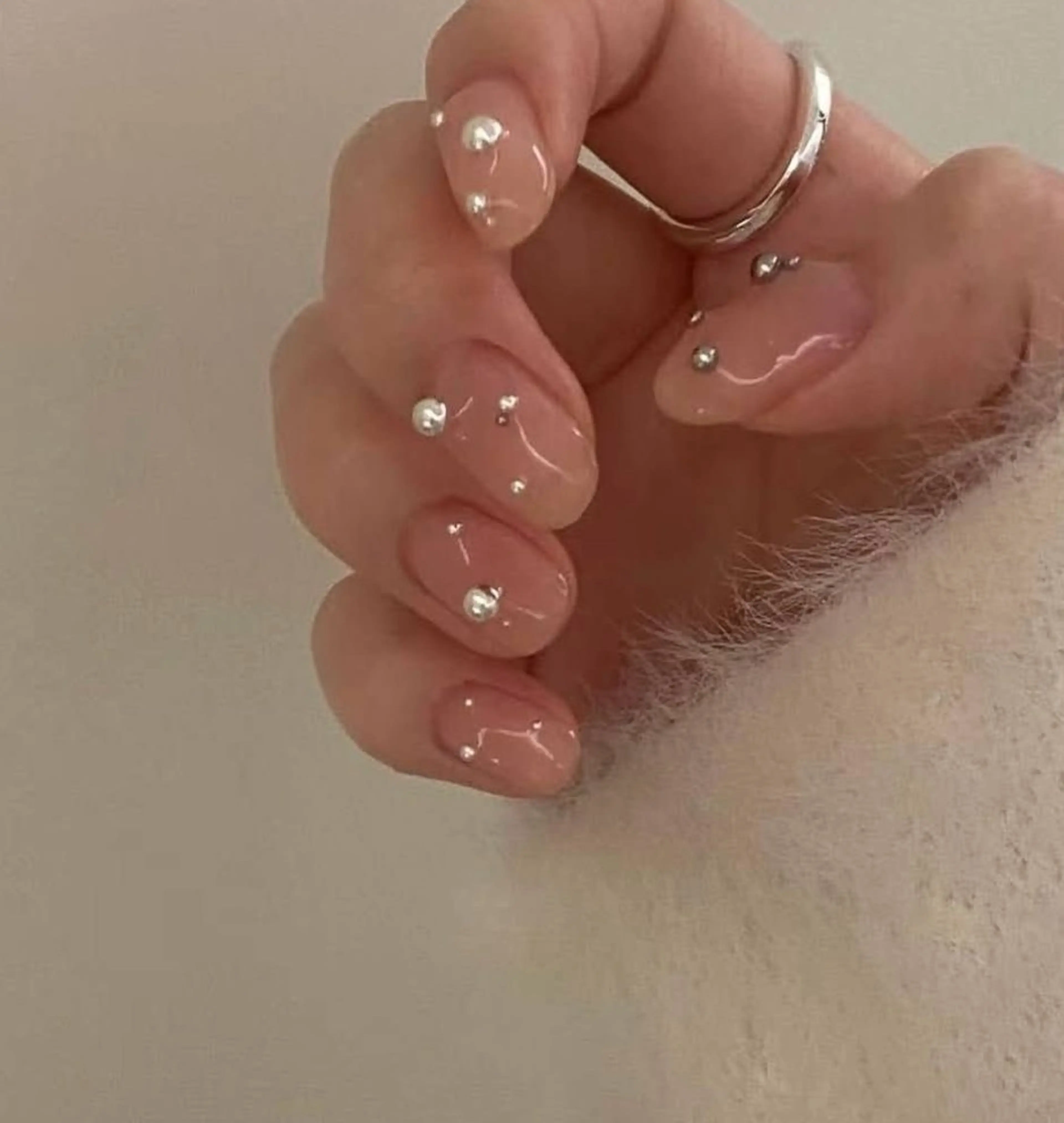 【存在感抜群‎♡】ワンカラー /ラメグラ/＋パーツ10本フルの写真