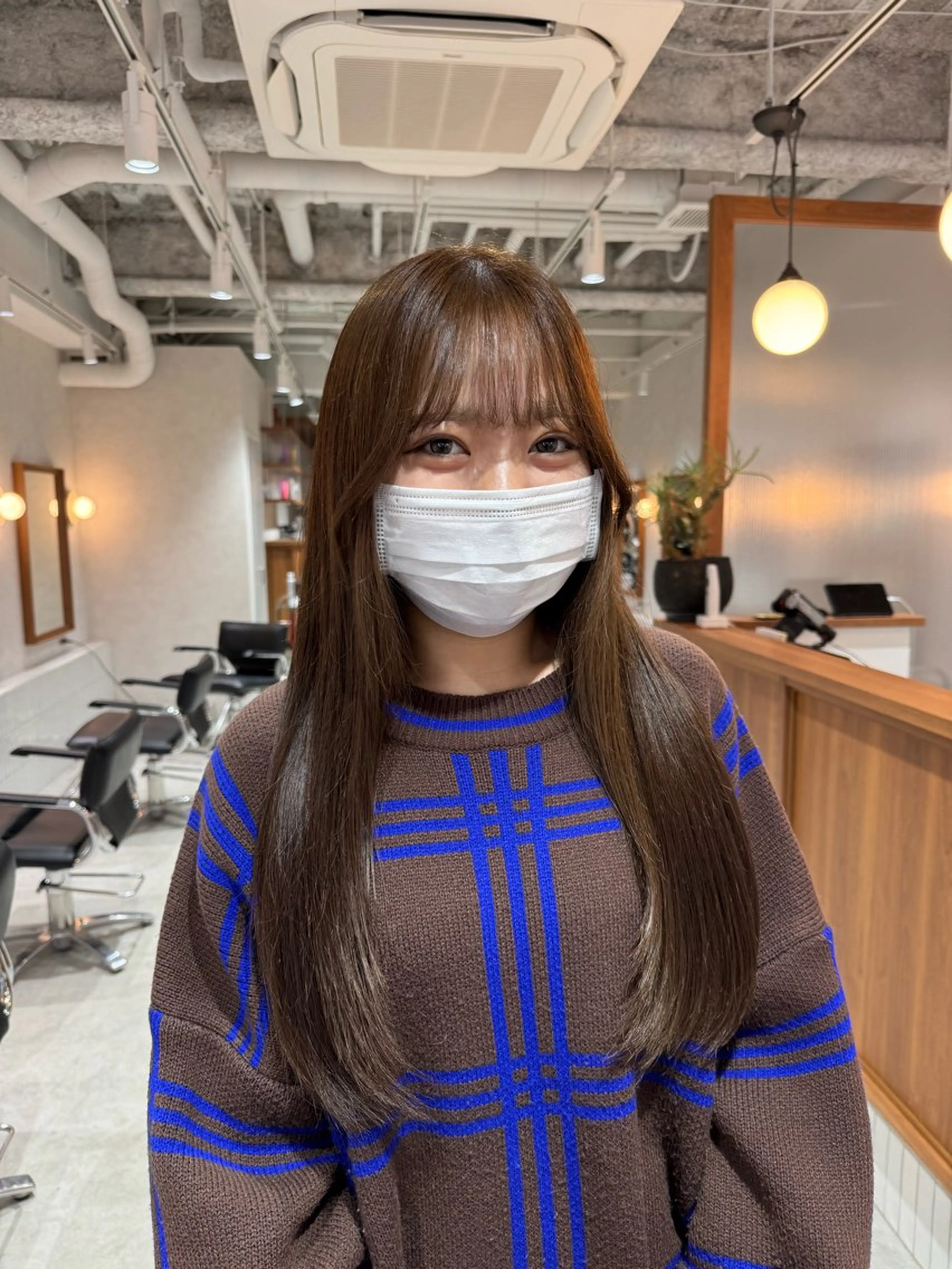 ロング ヘアカラー トリートメント 🩵ゆりあ /ベージュ/ボブ🩵のヘアスタイル