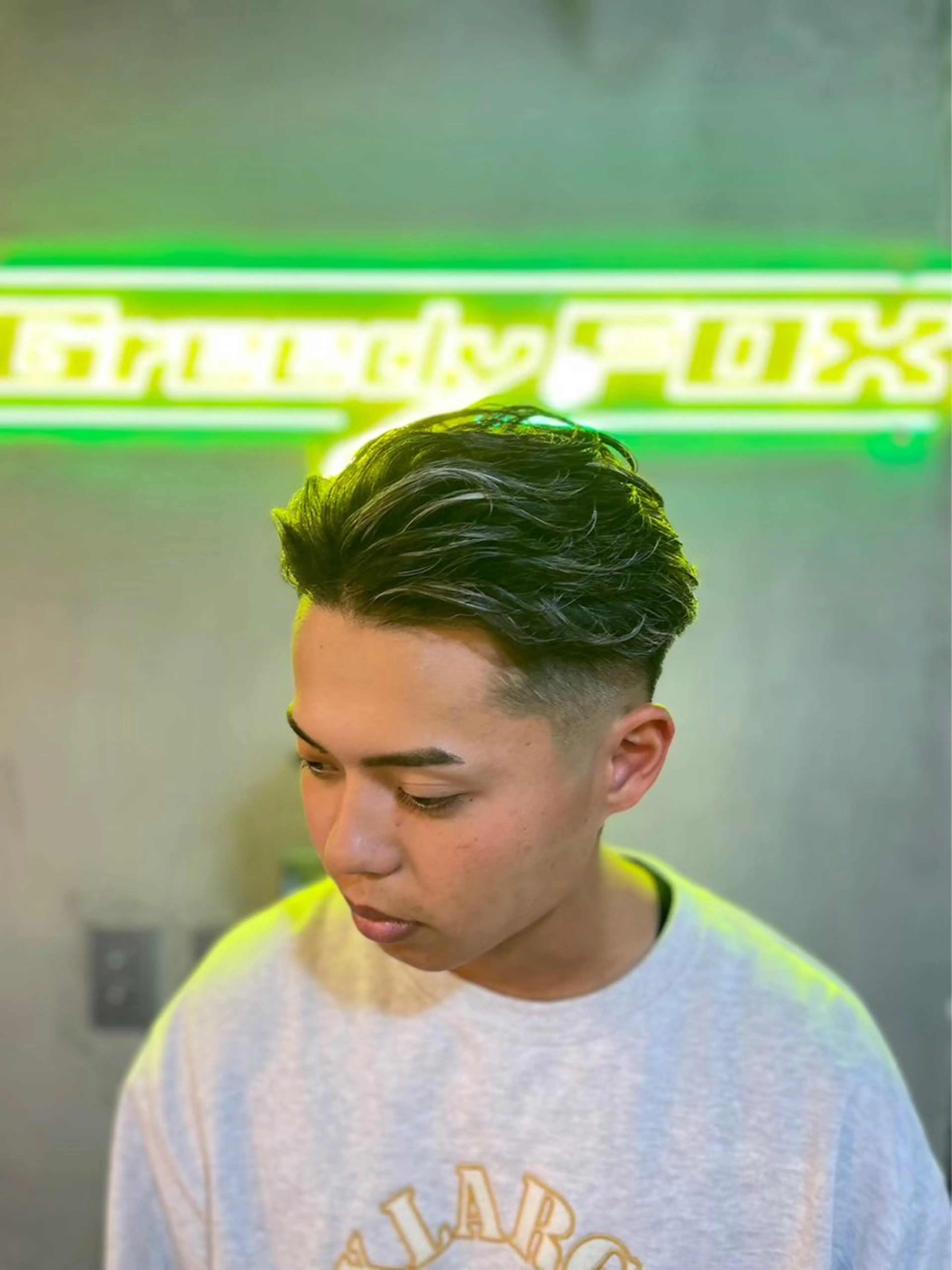 ミディアム パーマ カット パーマ dunhill 斉藤 大樹/メンズカットのヘアスタイル