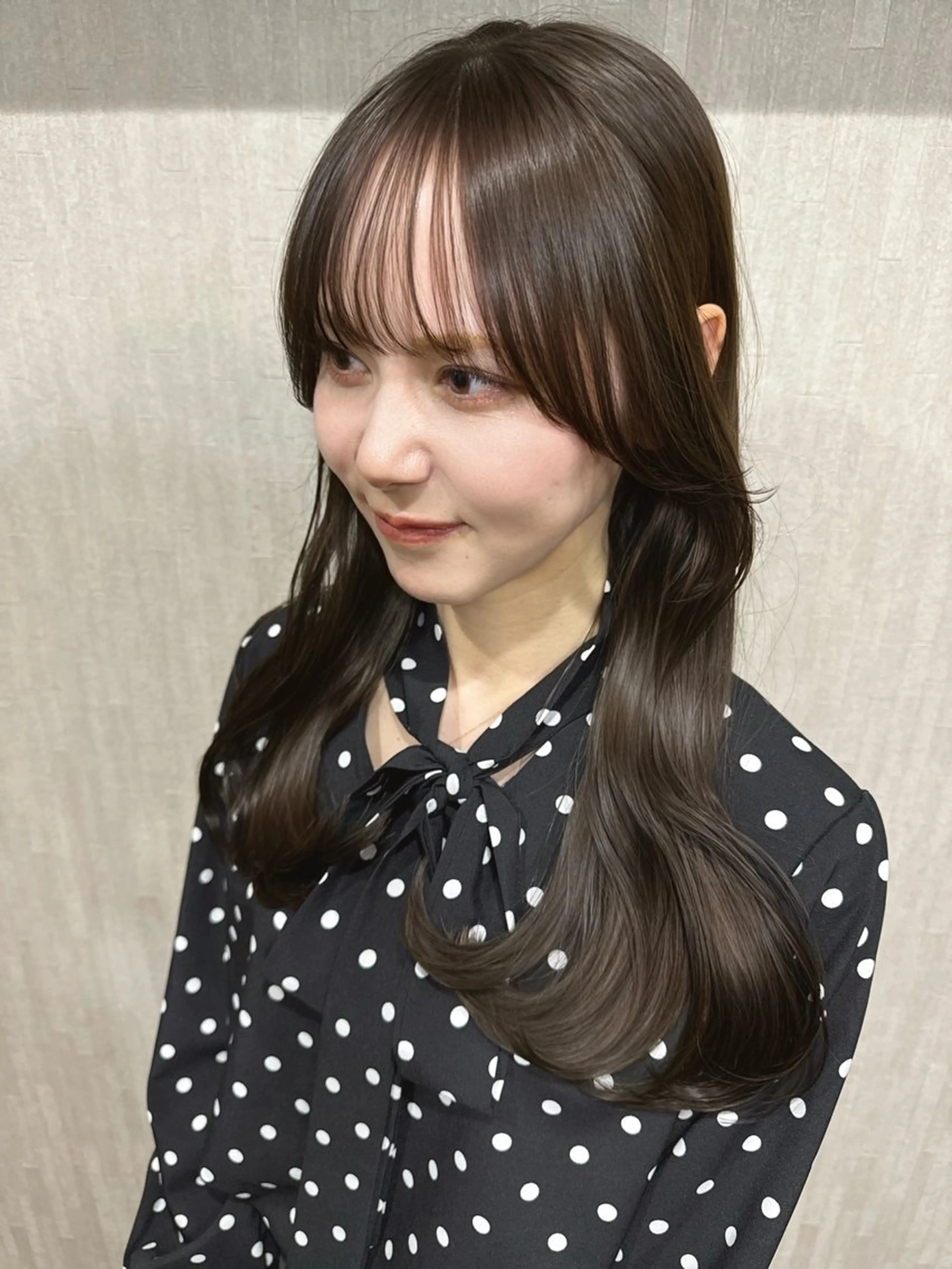 ロング カラー ブリーチ ロング 小顔カット LIEN HAIR【リアンヘアー】所属・【髪質改善】 梅田　聡のヘアスタイル