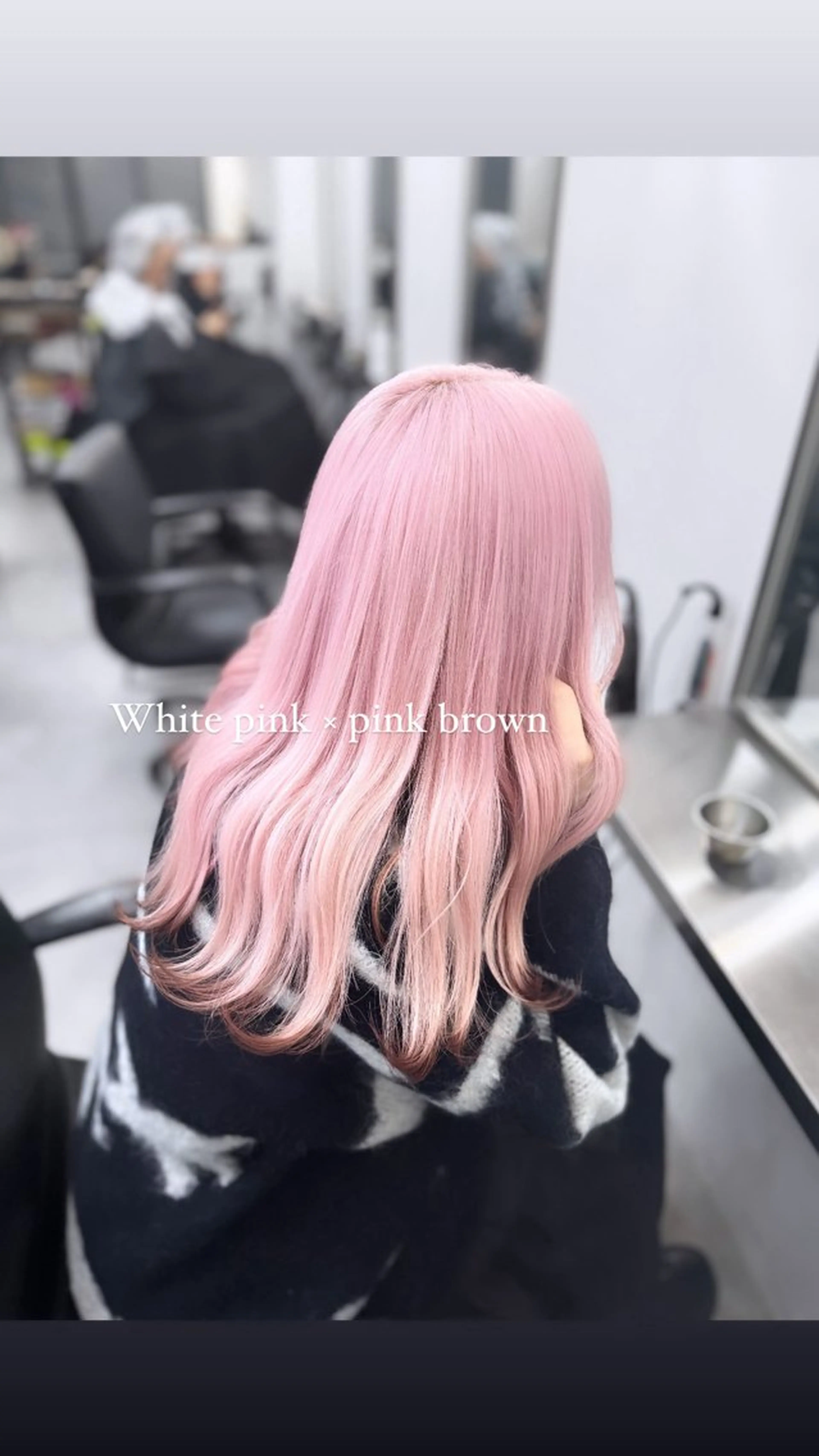 ミディアム カラー ピンクカラー ヘアカラー トリートメント asumi/栄/ハイ トーン/ブリーチ/のヘアスタイル