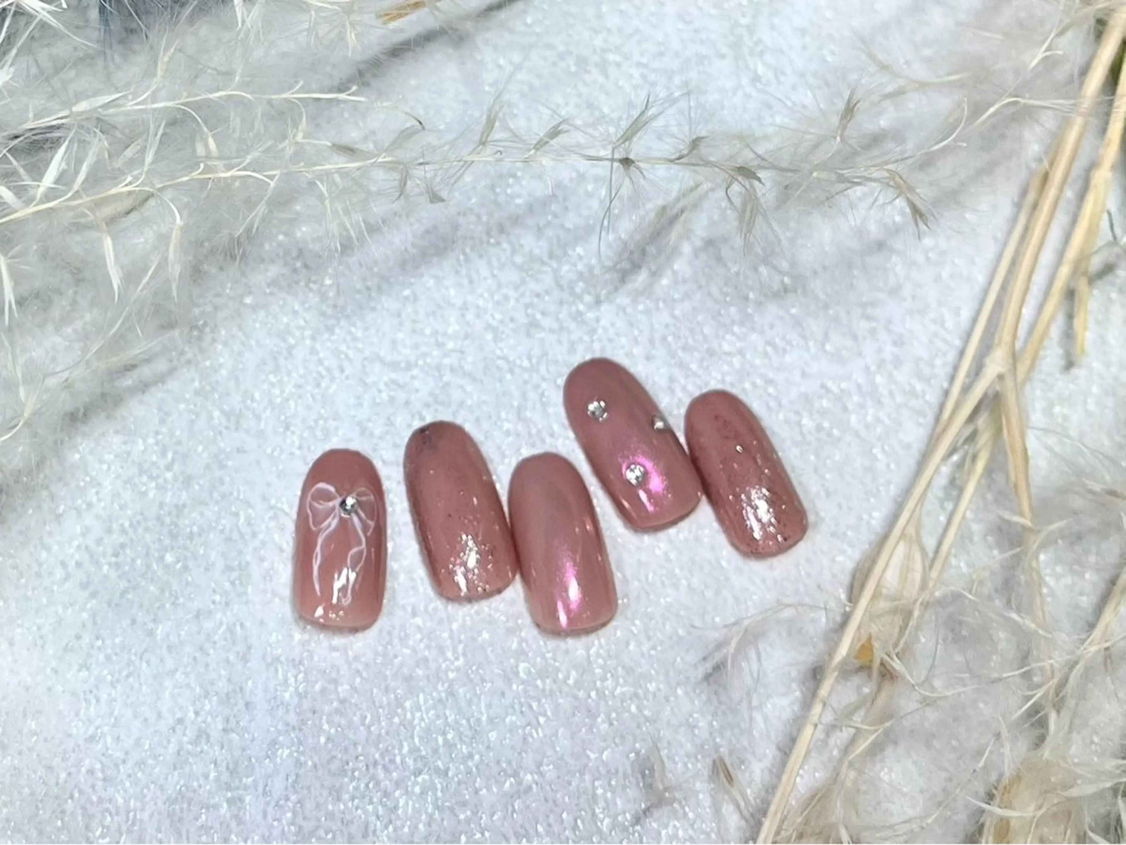 ネイル オーロラネイル 桜ネイル フラワーネイル フットネイル フレンチネイル ハンドネイル kiki nail たまプラーザのネイルデザイン