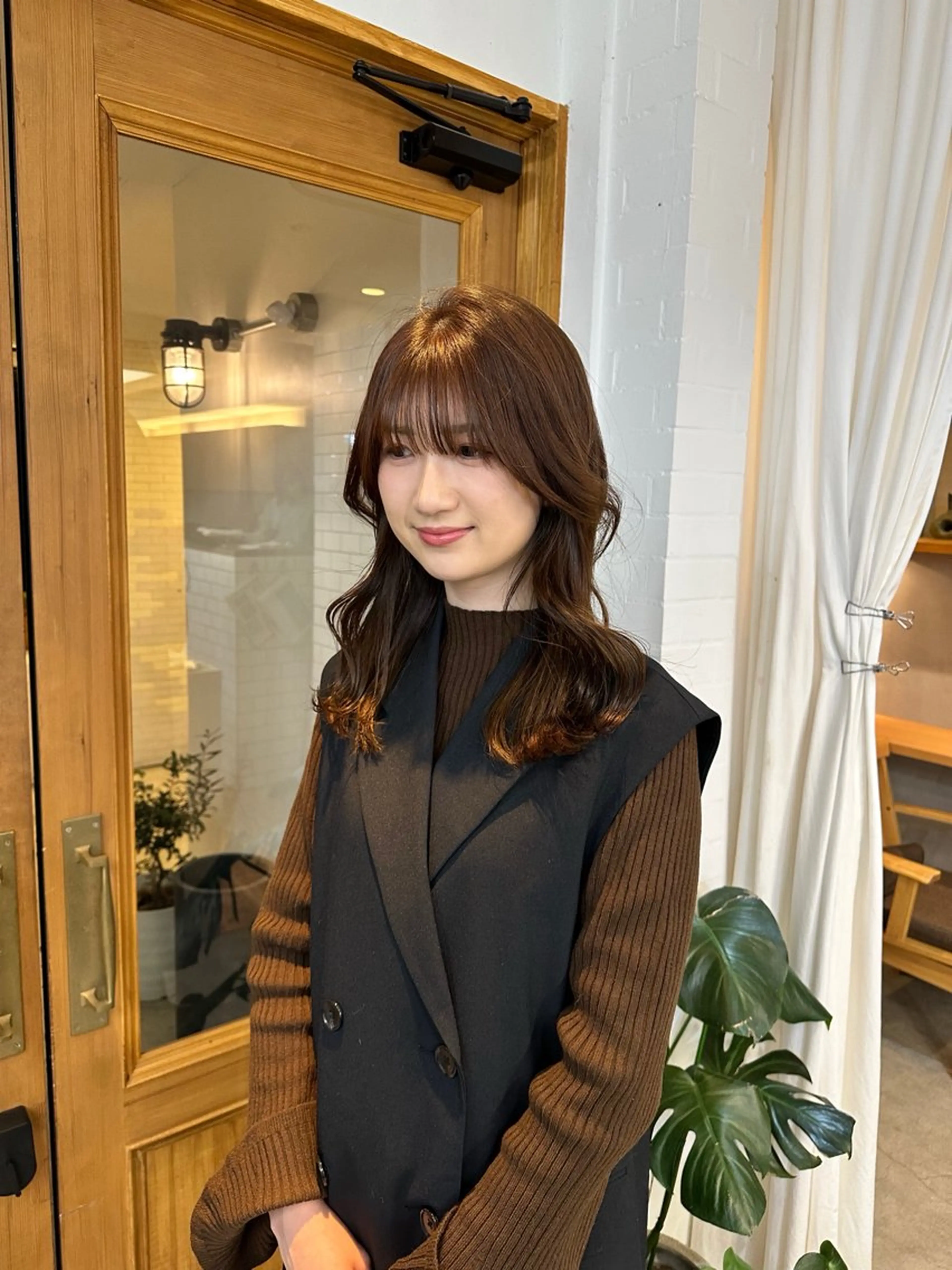 セミロング 【縮毛矯正＆髪質改善 特化】/川上 結愛のヘアスタイル