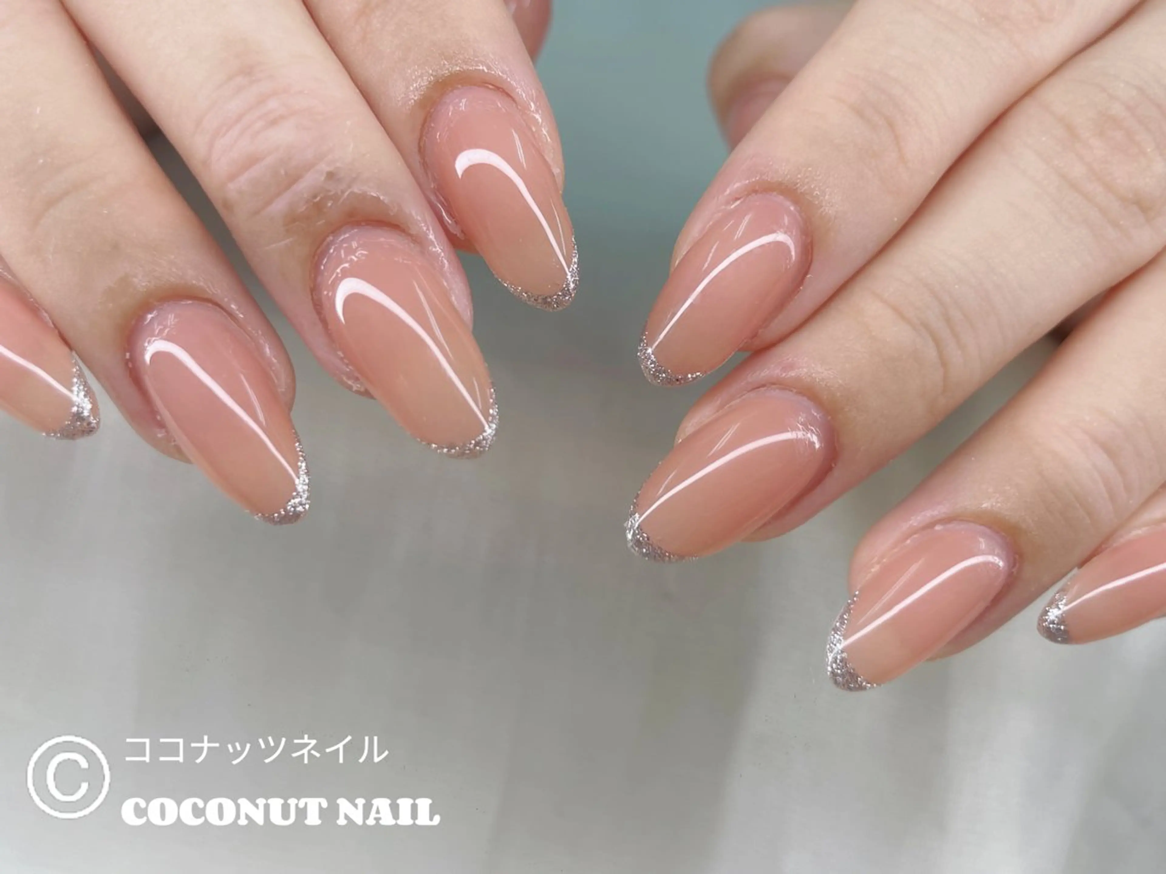 ネイル べっ甲ネイル フレンチネイル キラキラネイル マグネットネイル 大理石ネイル(マーブル) ハンドネイル 神田 ココナッツのネイルデザイン
