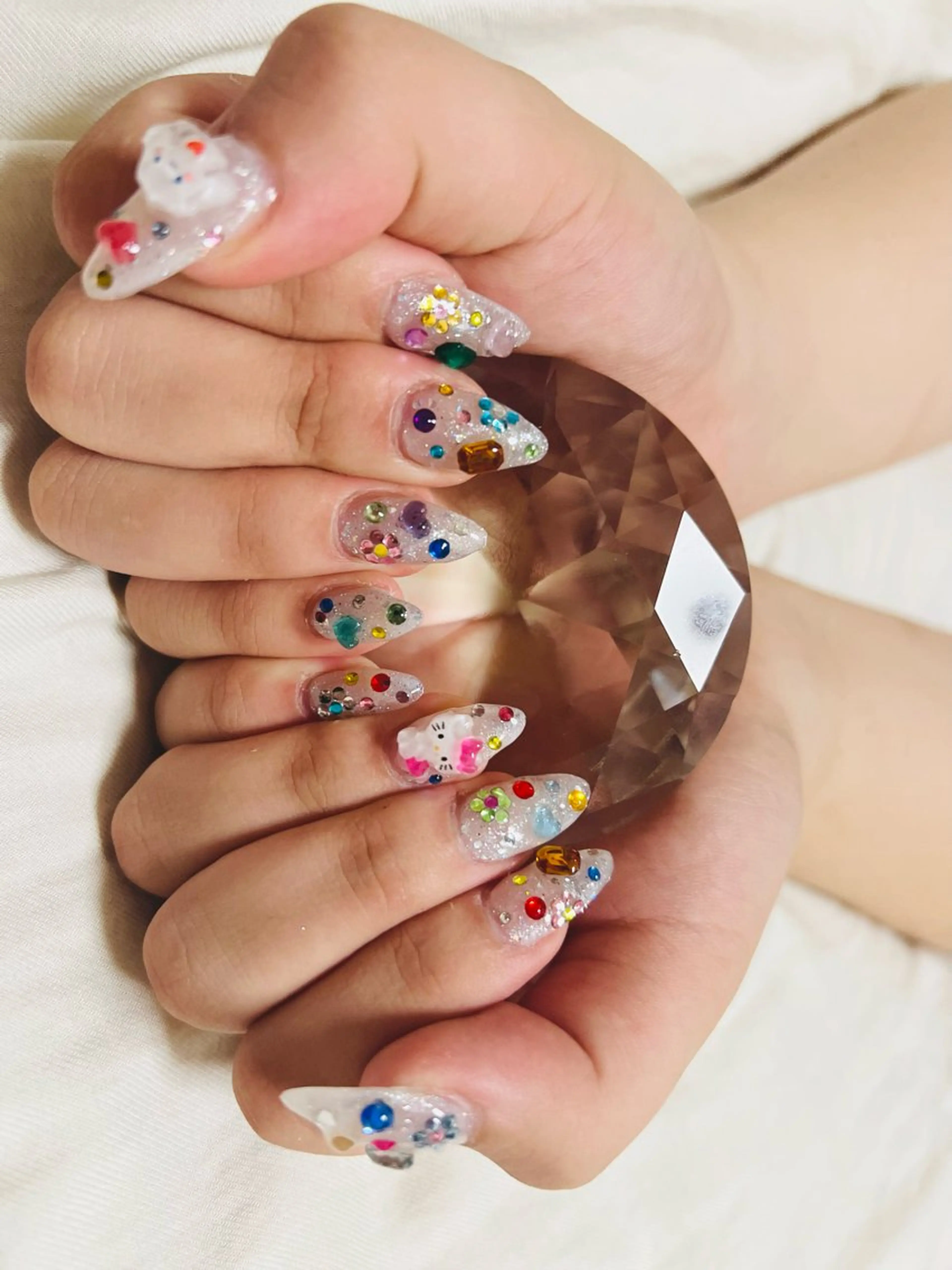 【オフあり・なし】ジュニアネイリストによる持ち込み(L)ネイル¥4500の写真