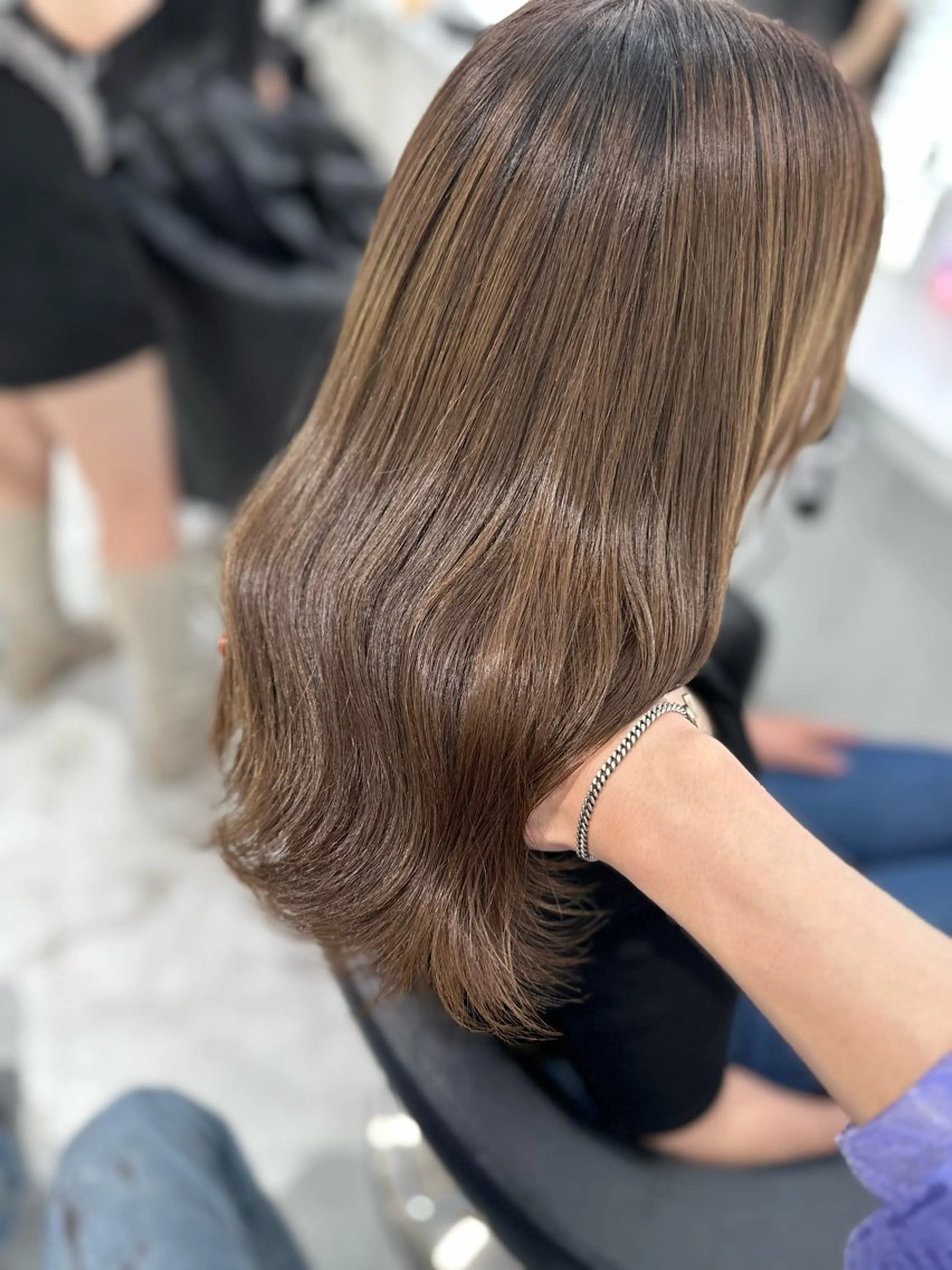 ロング カラー カット ヘアカラー トリートメント ヘッドスパ ヘアセット ♡上品韓国髪♡ブラ ウン/SAYATOのヘアスタイル