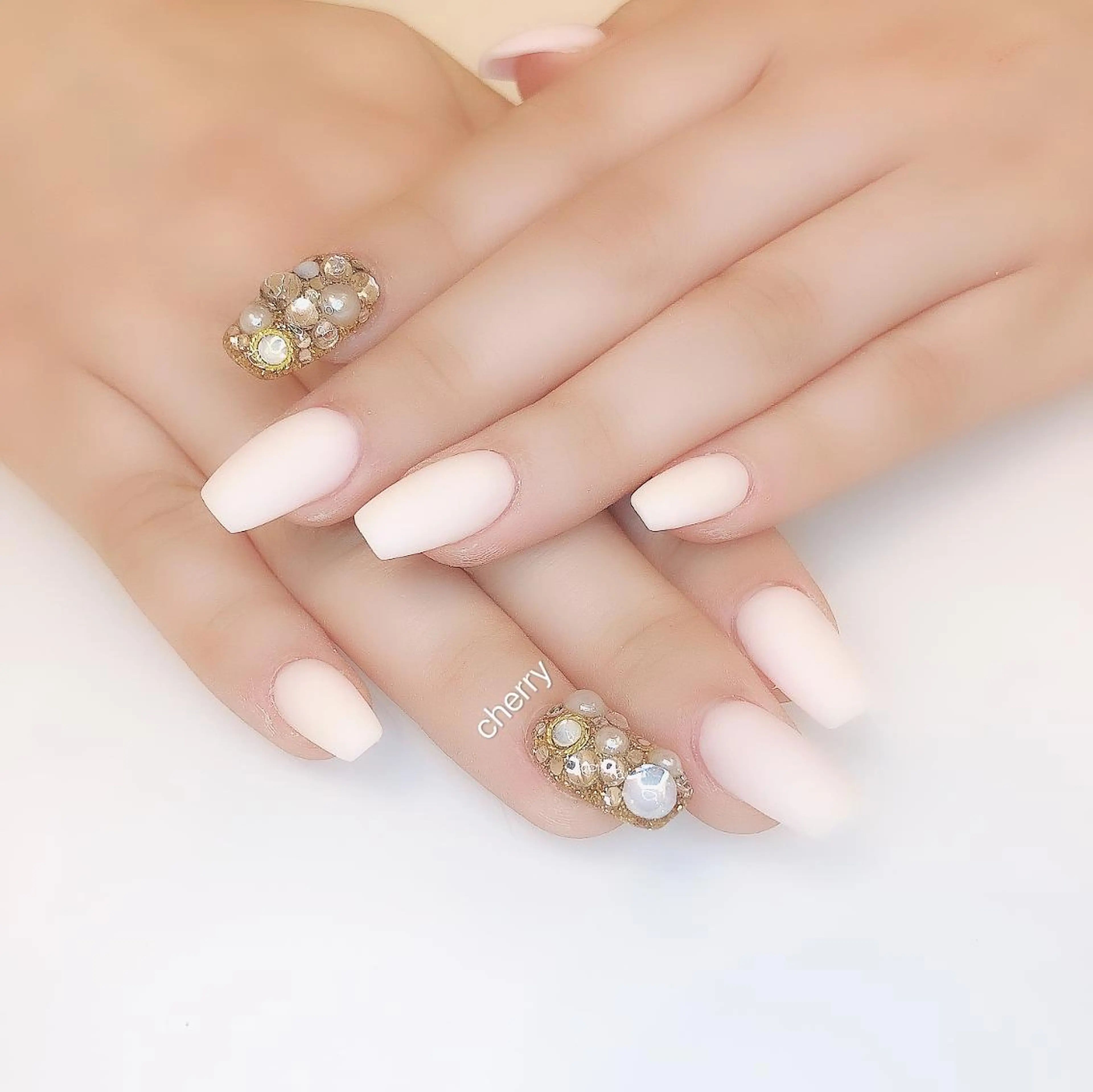 ネイル スカルプネイル SAKURA 🍒のネイルデザイン