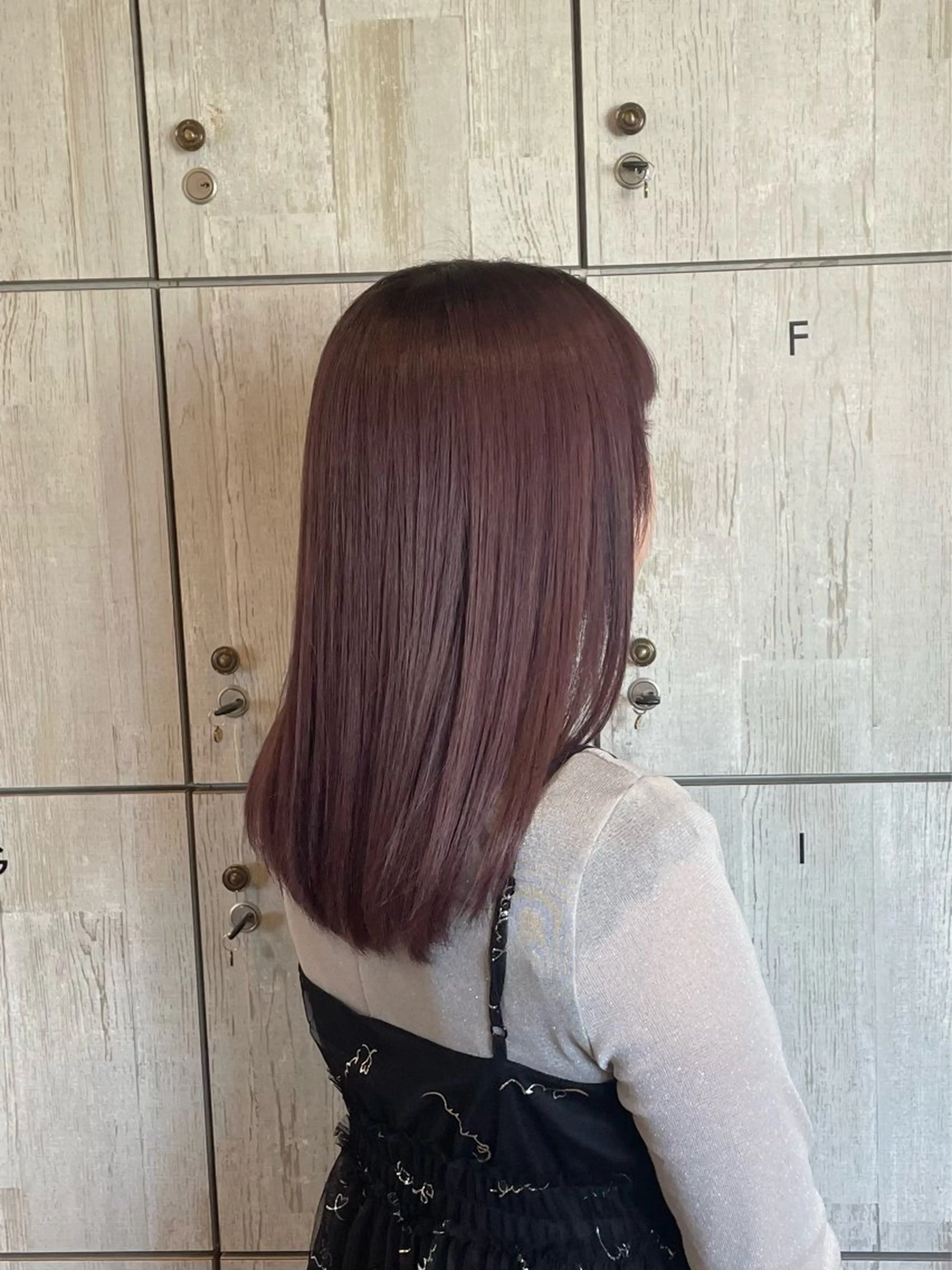 ロング なつき/ 艶カラー/縮毛矯正のヘアスタイル