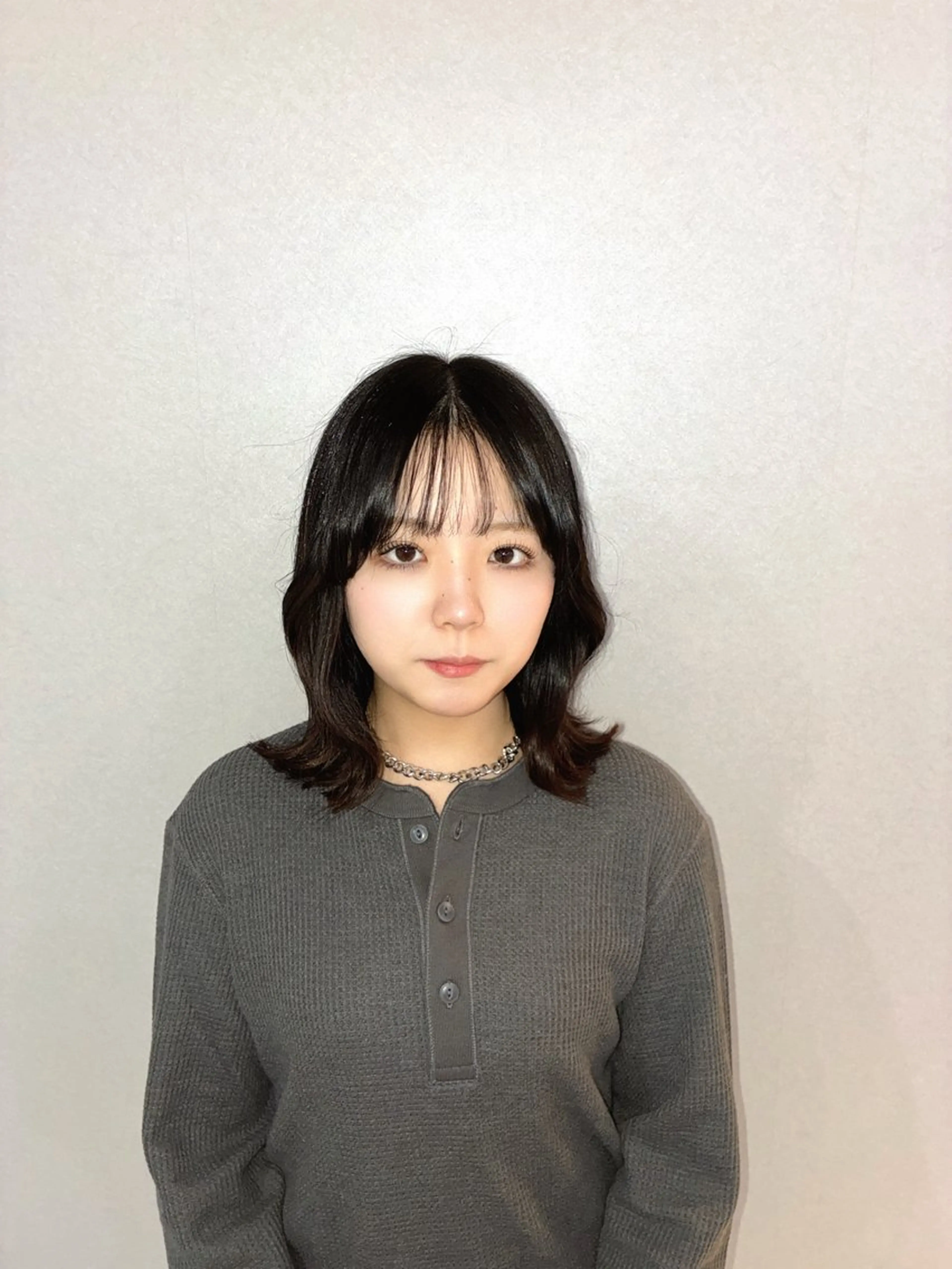 ミディアム ボブ くびれヘア ハナダ メイのヘアスタイル