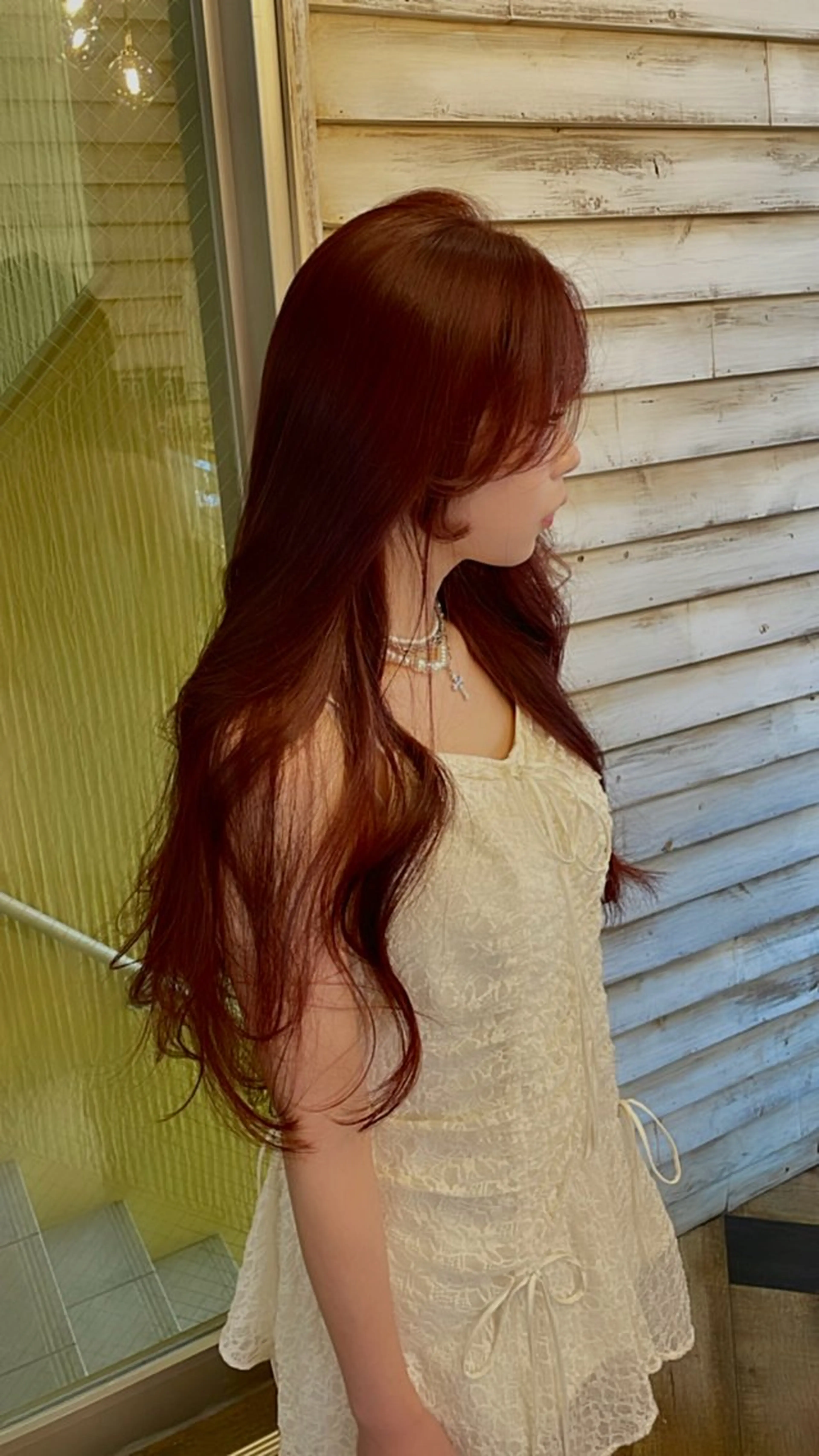 ロング ピンクブラウン Raffichi 店長　Ryoのヘアスタイル