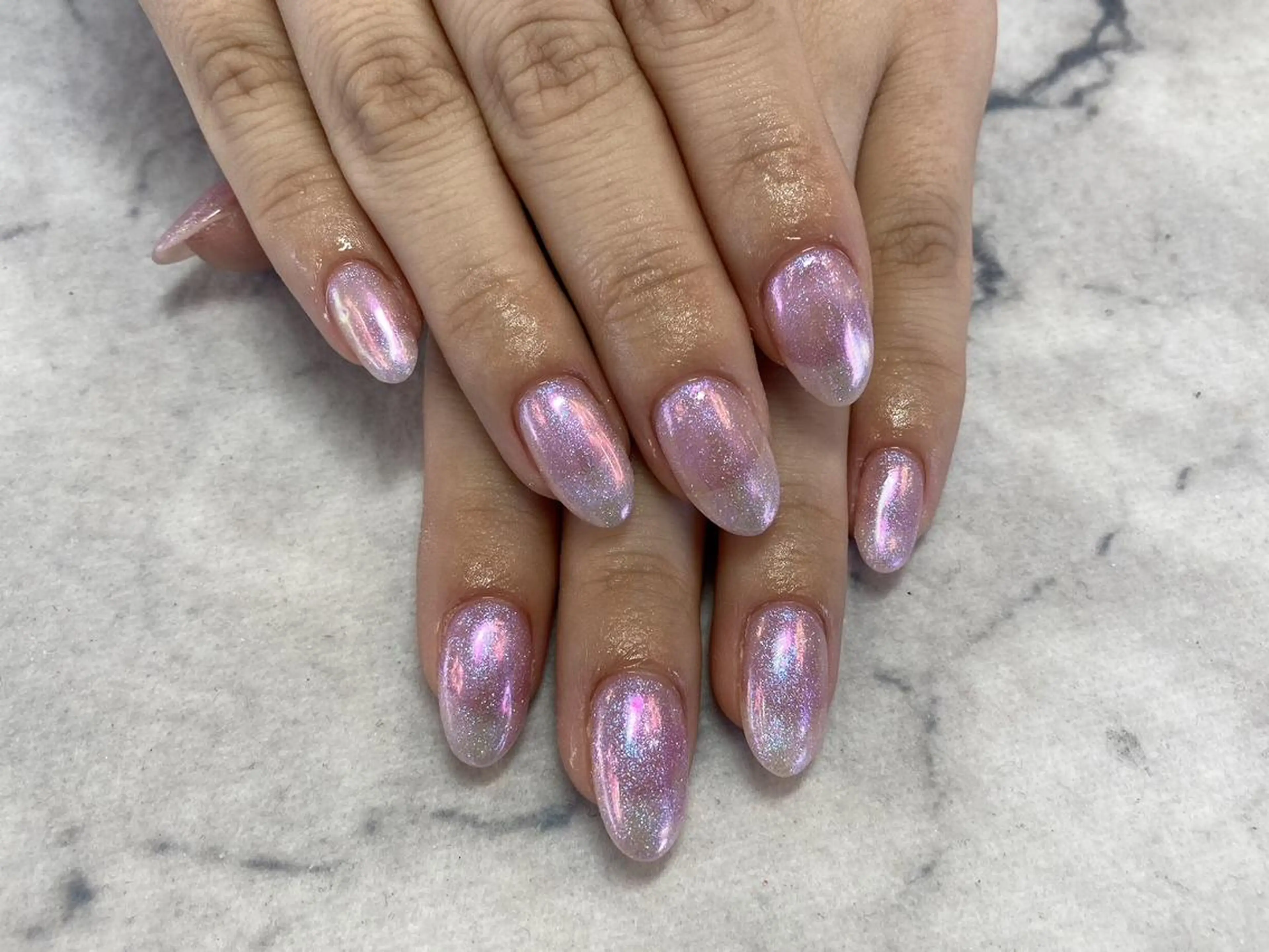 ネイル ネイルリボン 受付スタッフのネイルデザイン