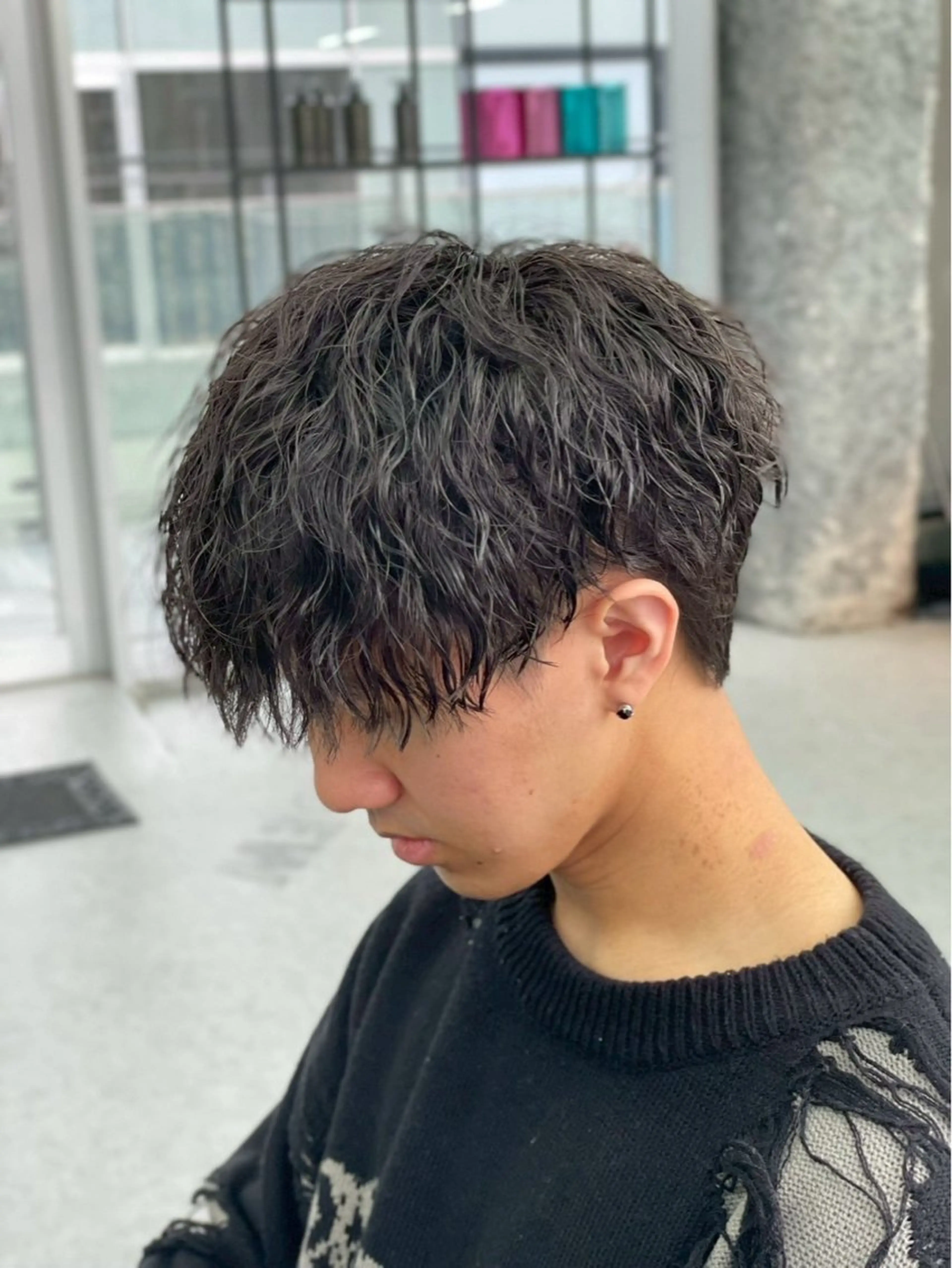 パーマ メンズ メンズパーマ ツイストスパイラルパーマ スパイラルパーマ パーマ 吉川 鉄渉のヘアスタイル