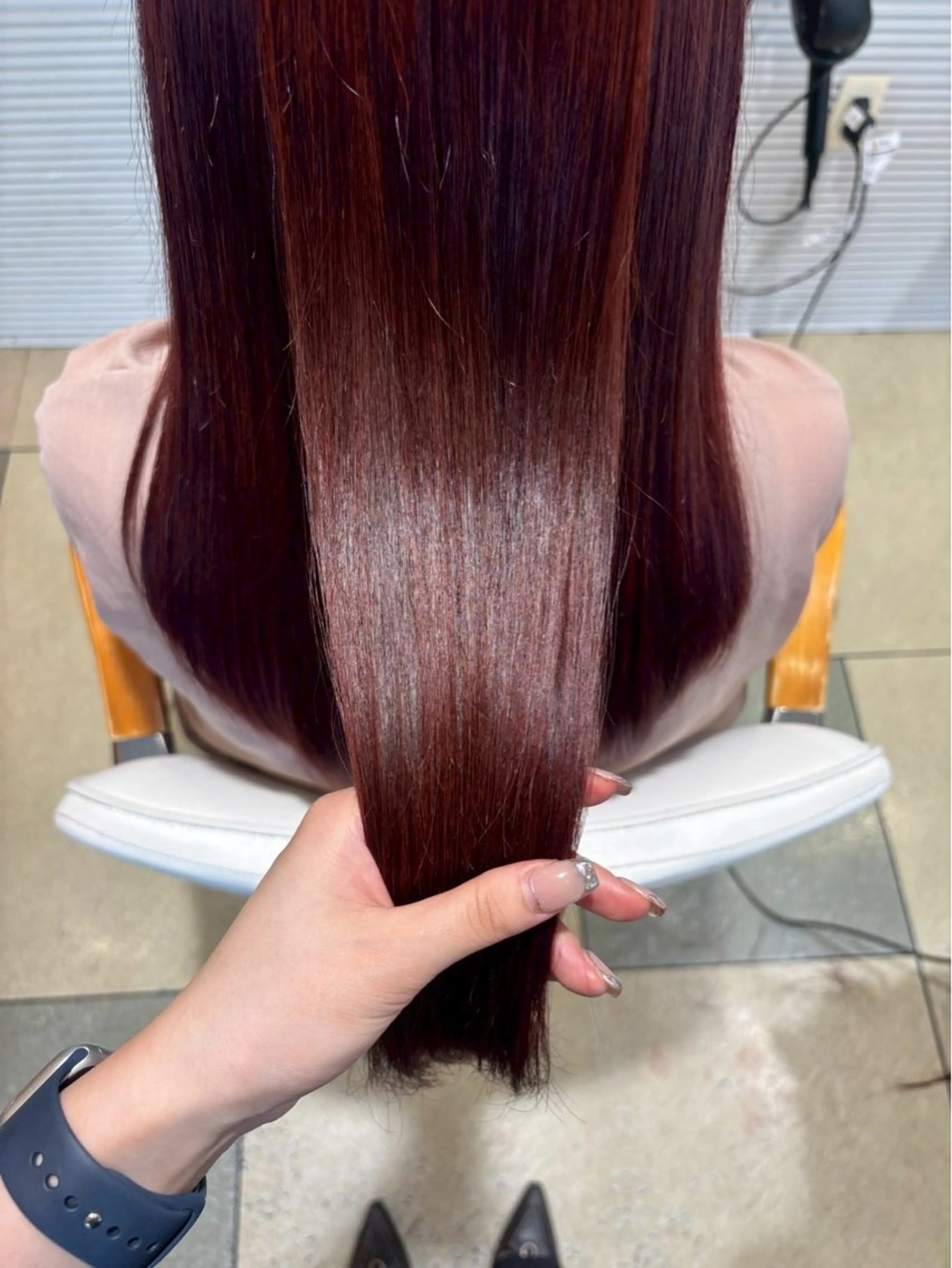 ロング カラー ヘアカラー トリートメント ブリーチなし艶カラー /いくののヘアスタイル